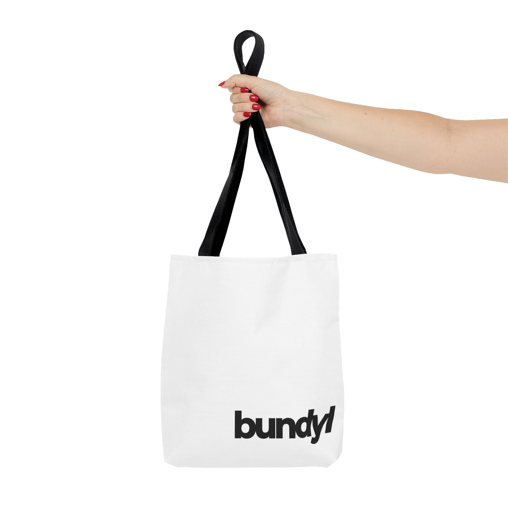 bundyl Logo Everyday Canvas Tote Bag - 13x13 in White
