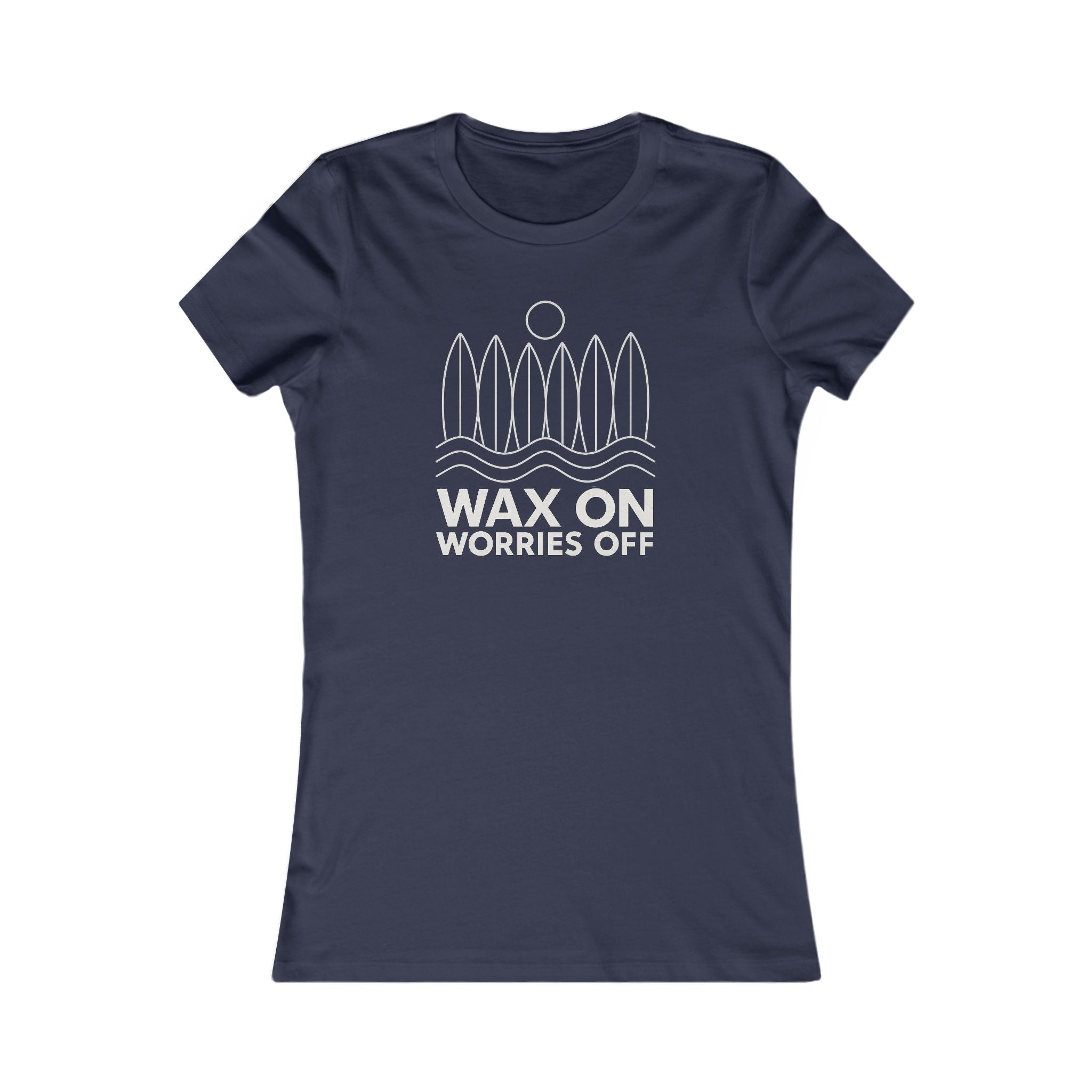 Boards Up 'Wax On' Favorite Tee - White Outline