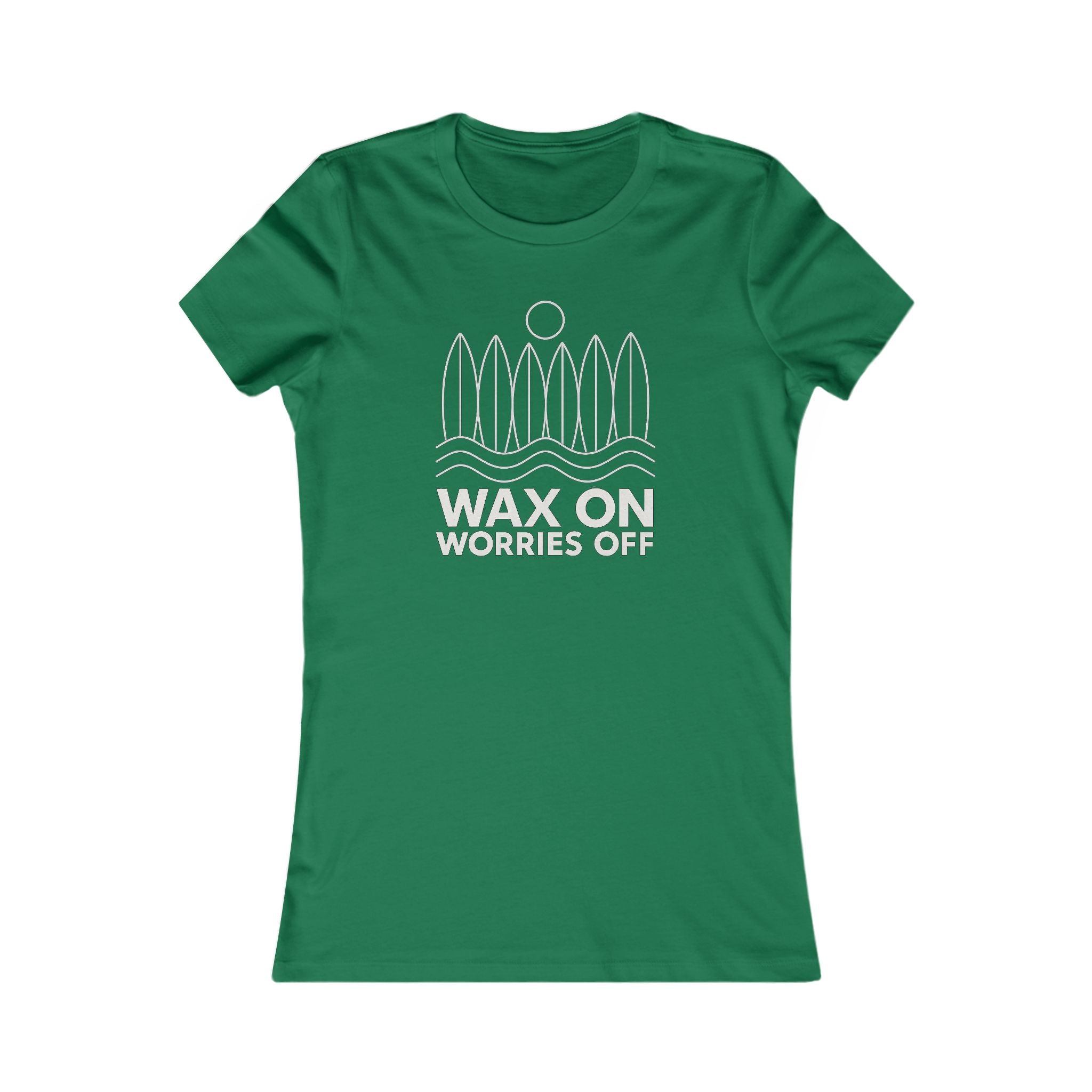 Boards Up 'Wax On' Favorite Tee - White Outline