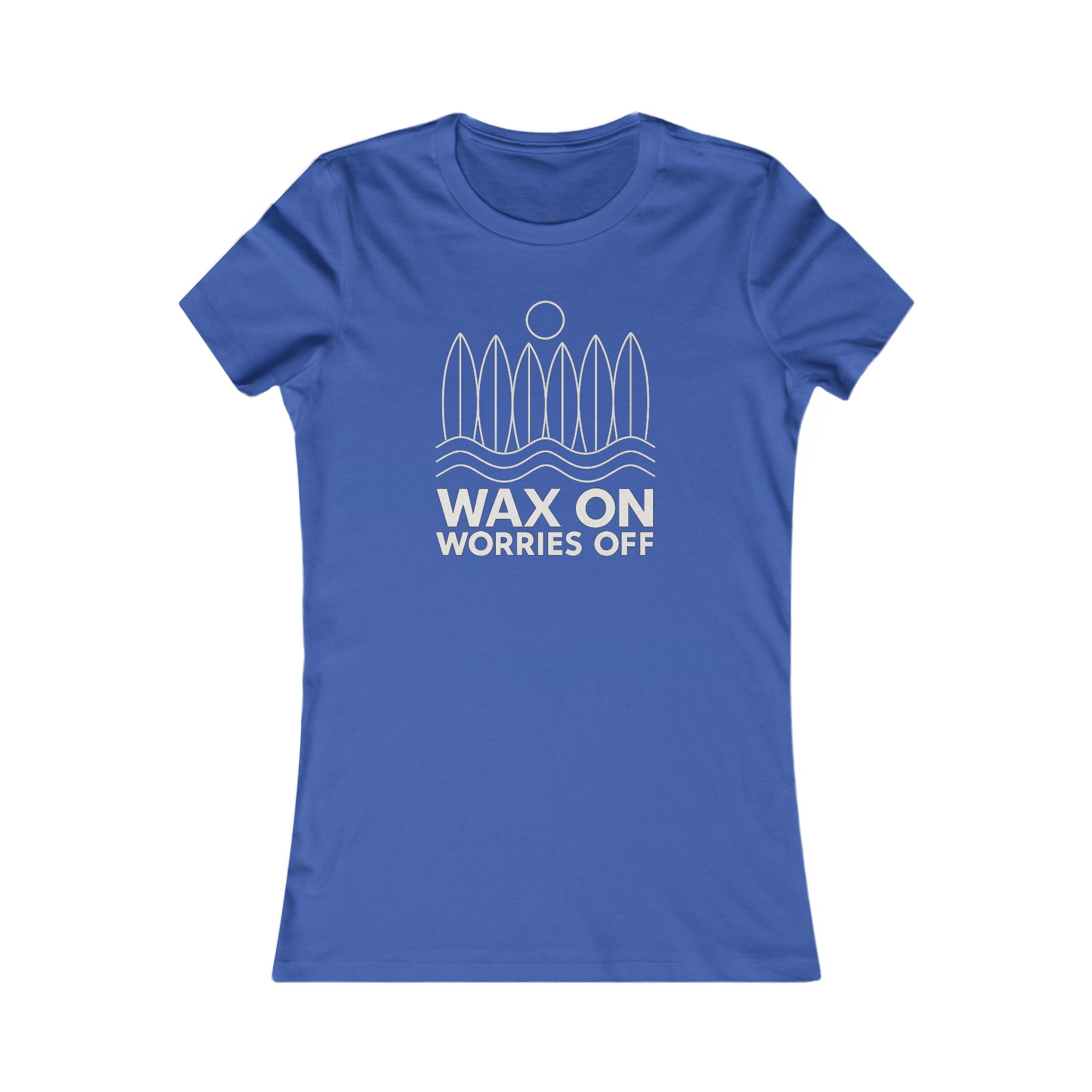 Boards Up 'Wax On' Favorite Tee - White Outline