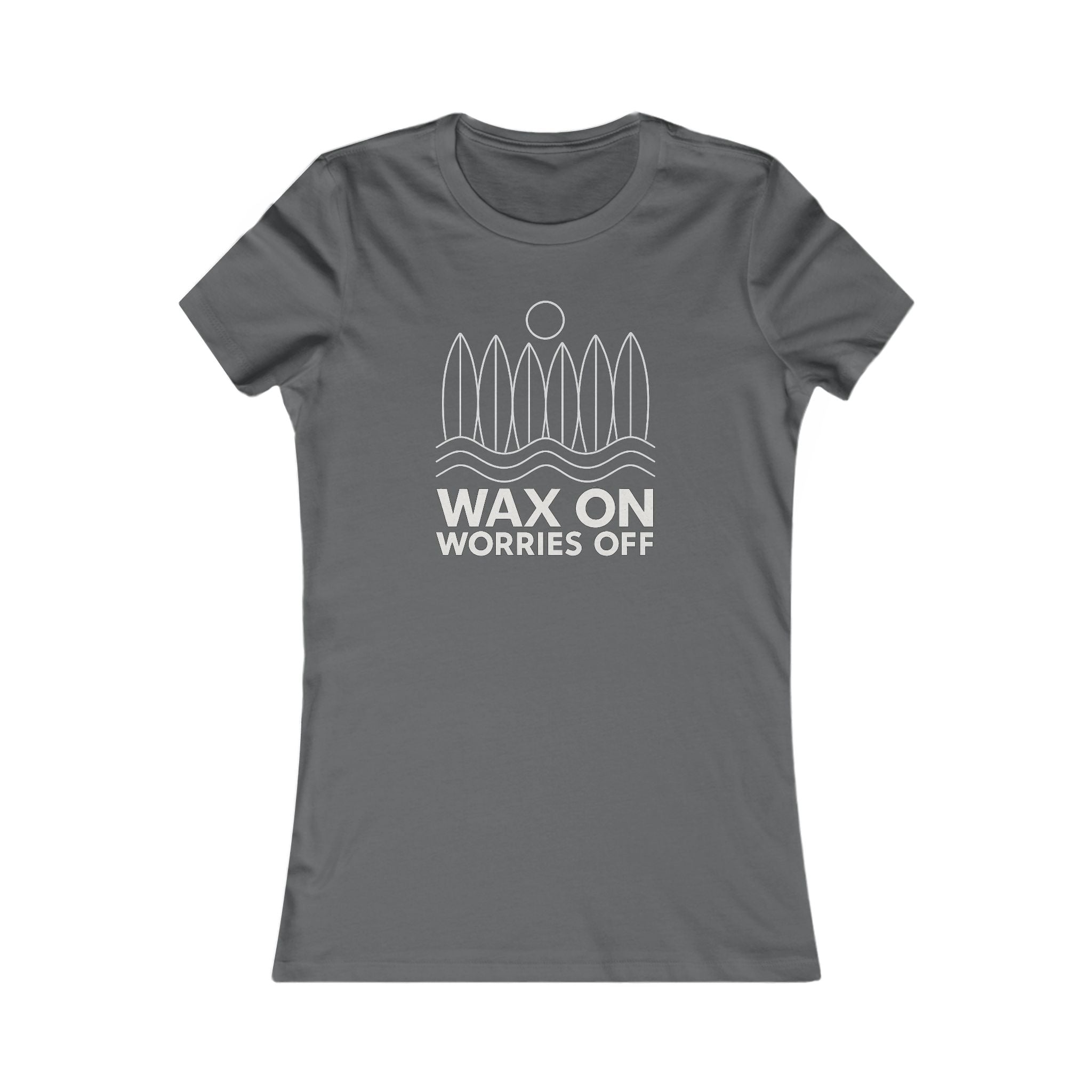 Boards Up 'Wax On' Favorite Tee - White Outline