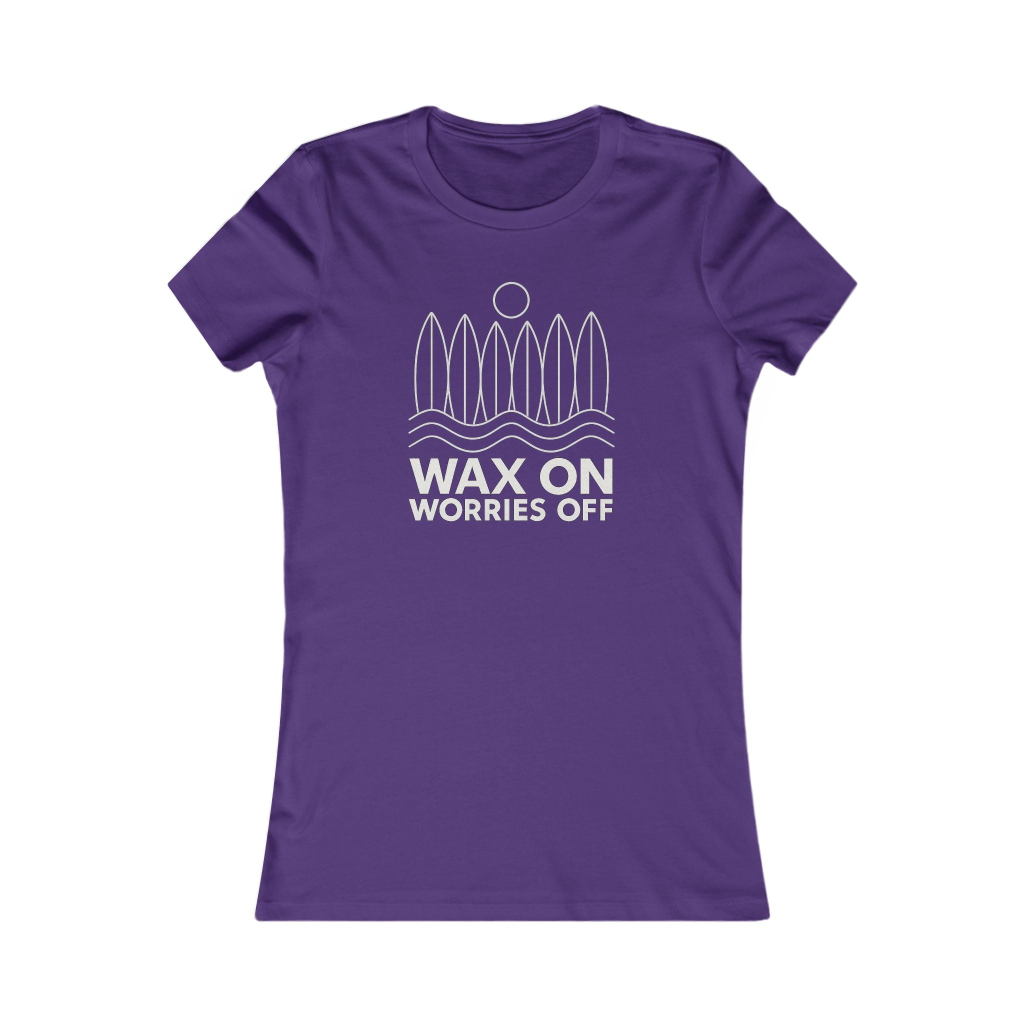 Boards Up 'Wax On' Favorite Tee - White Outline