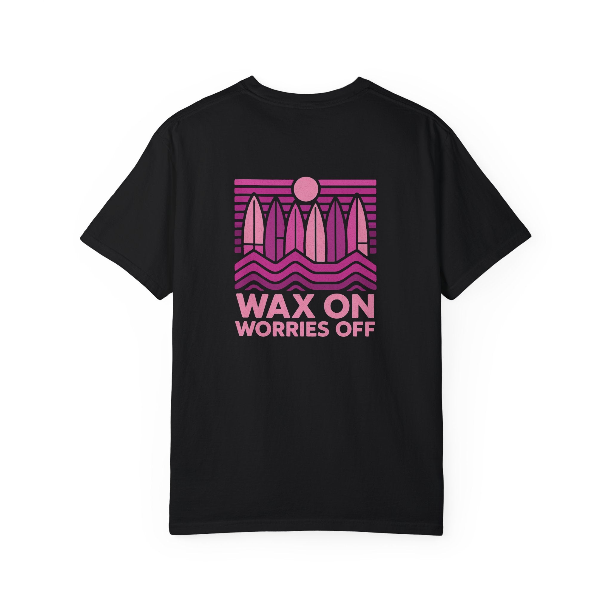 Boards Up 'Wax On' Relaxed Tee - Hot Summer Pink