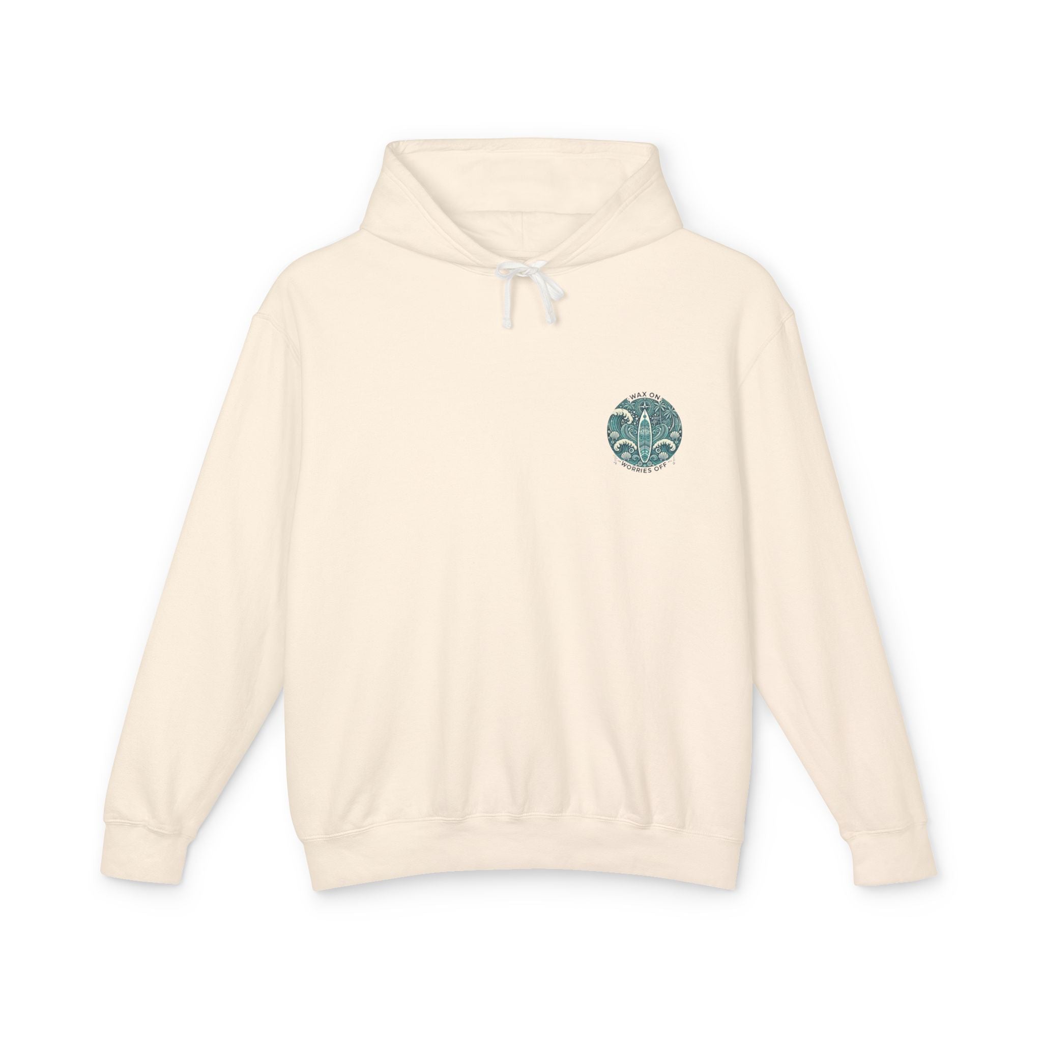 Vintage 'Wax On' Hoodie - Seafoam Green