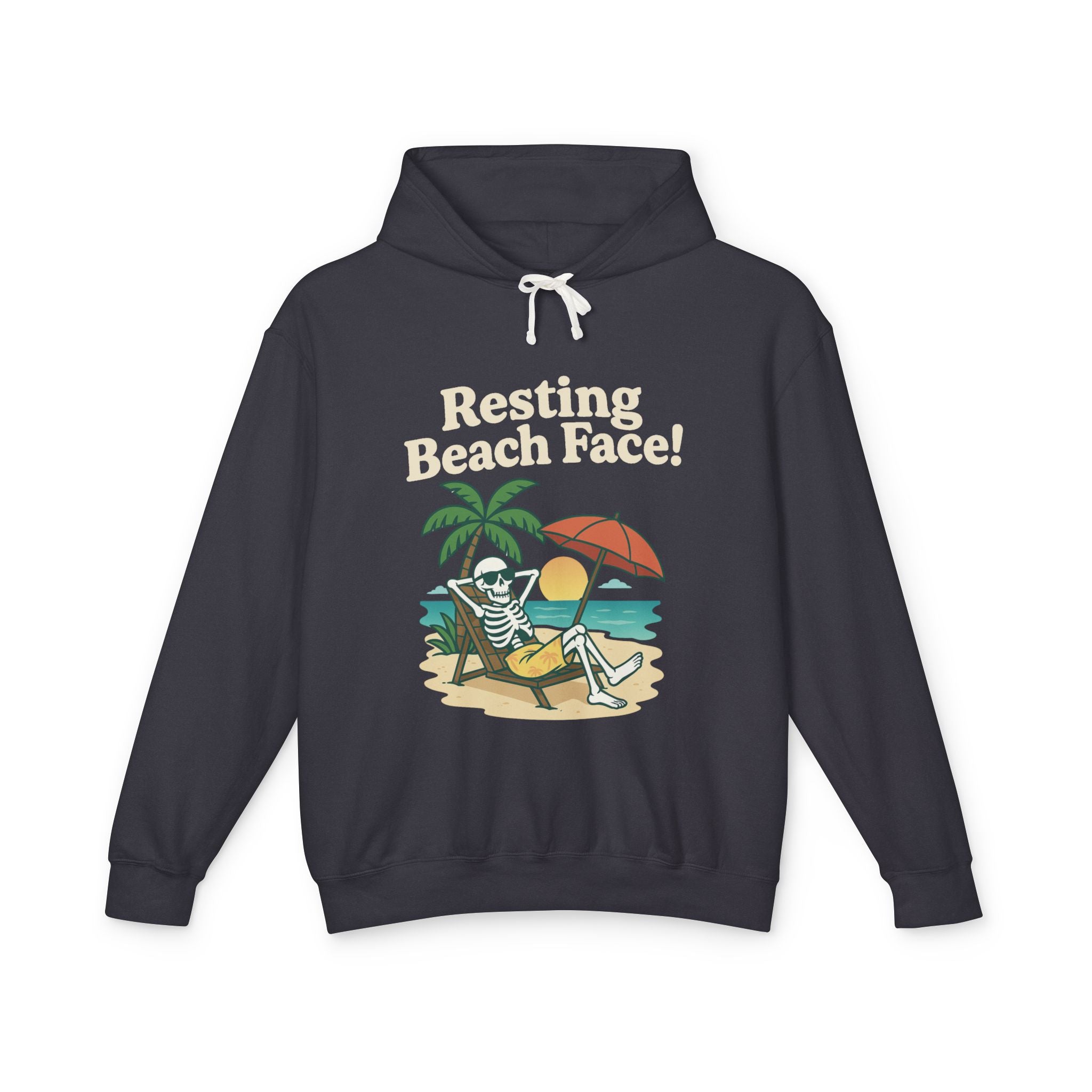Skully 'Resting Beach Face' Hoodie - Bold Front