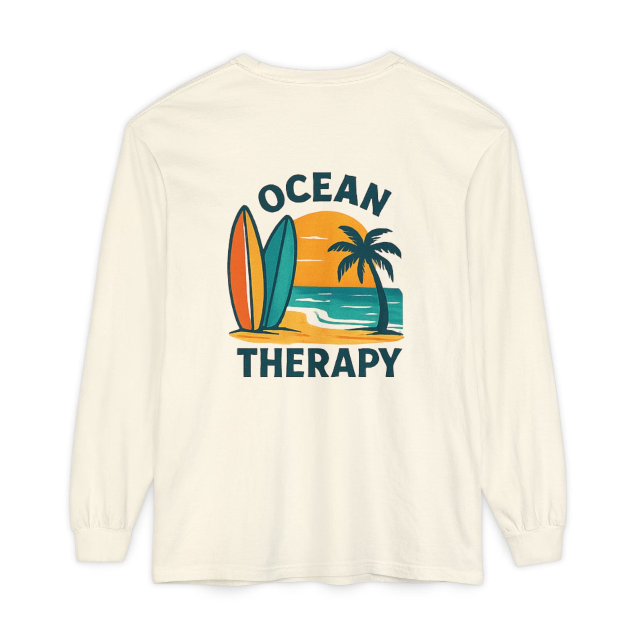 Ocean Therapy Long Sleeve Tee - Boards Up