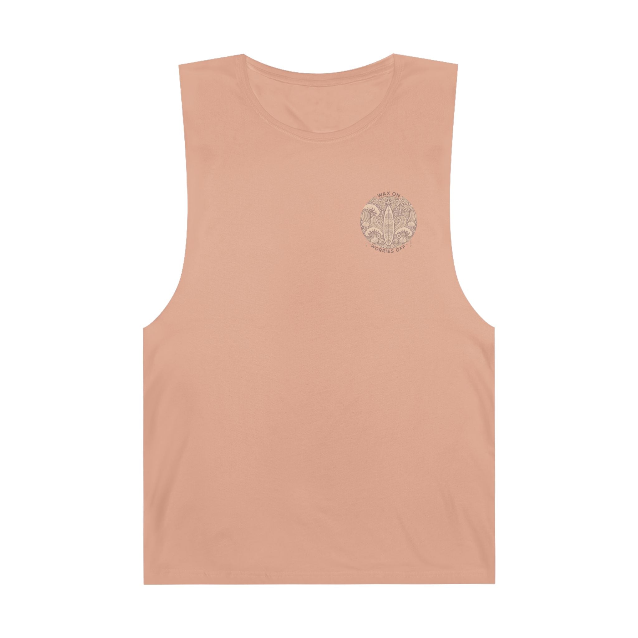 Vintage 'Wax On' Chill Tank - Sand