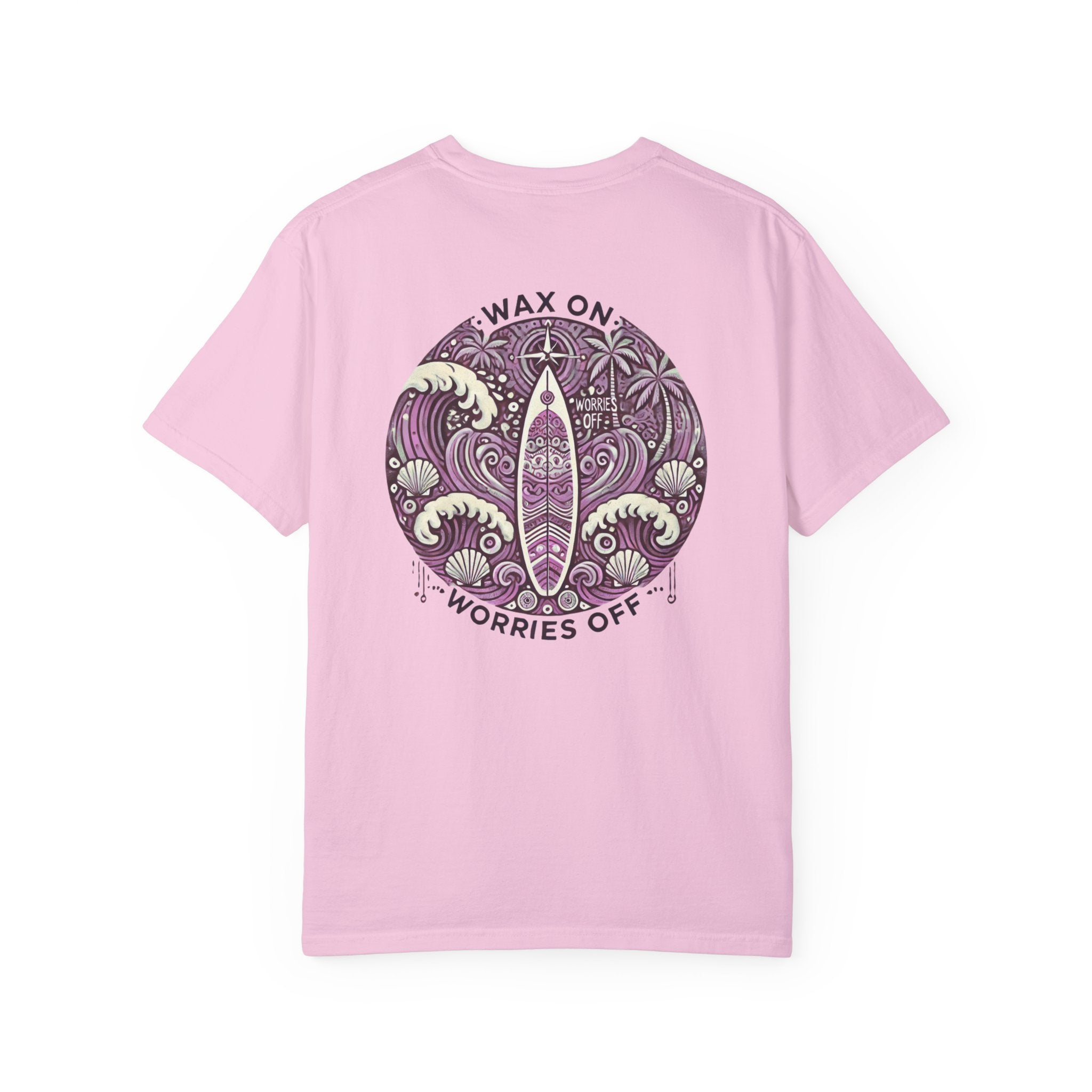 Vintage 'Wax On' Relaxed Tee - Lilac