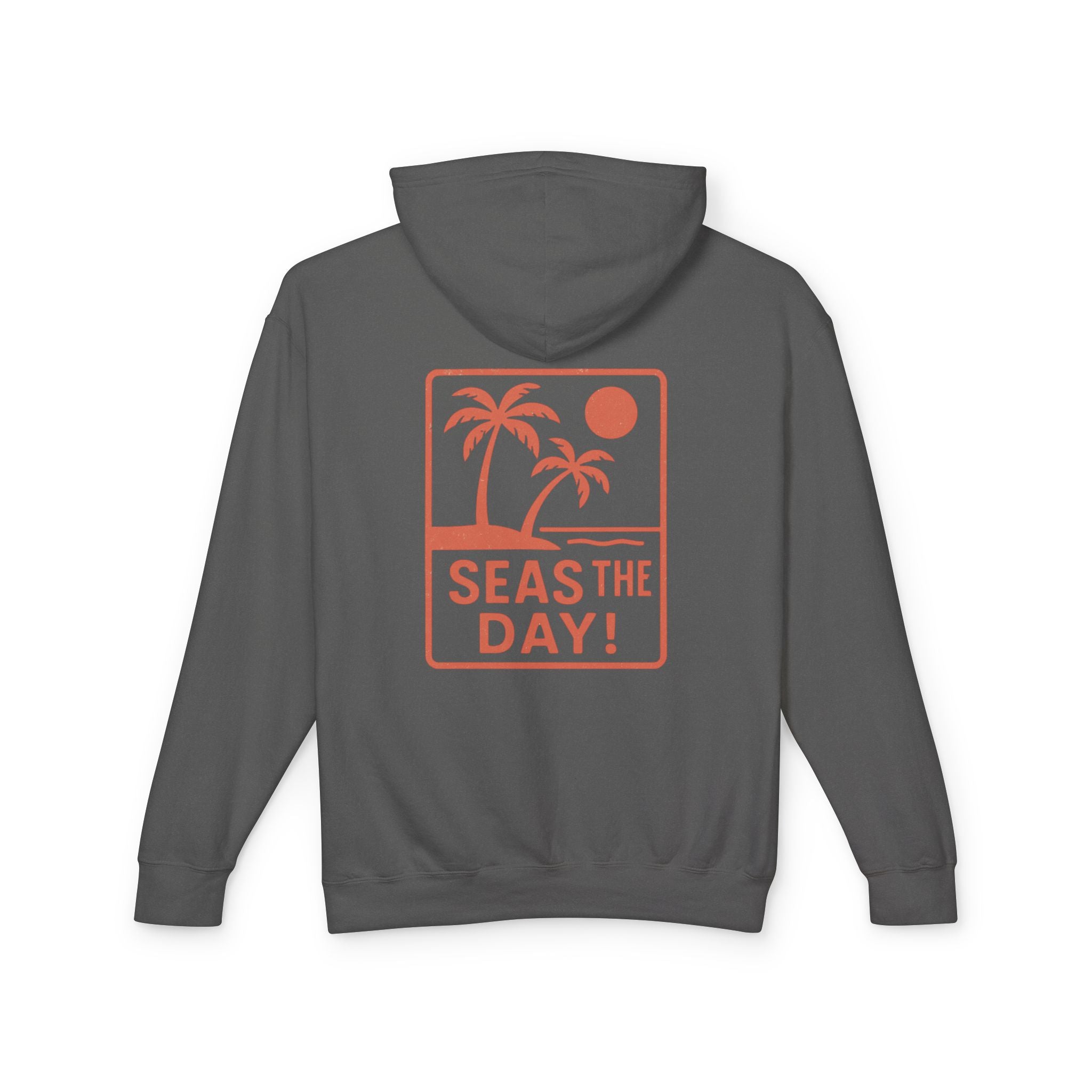 Tropic Beach 'Seas the Day' Hoodie - Sunset Orange