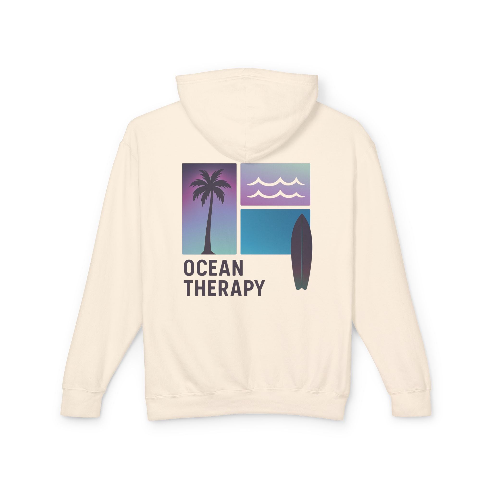 Ocean Therapy Hoodie - Beach Block Purple