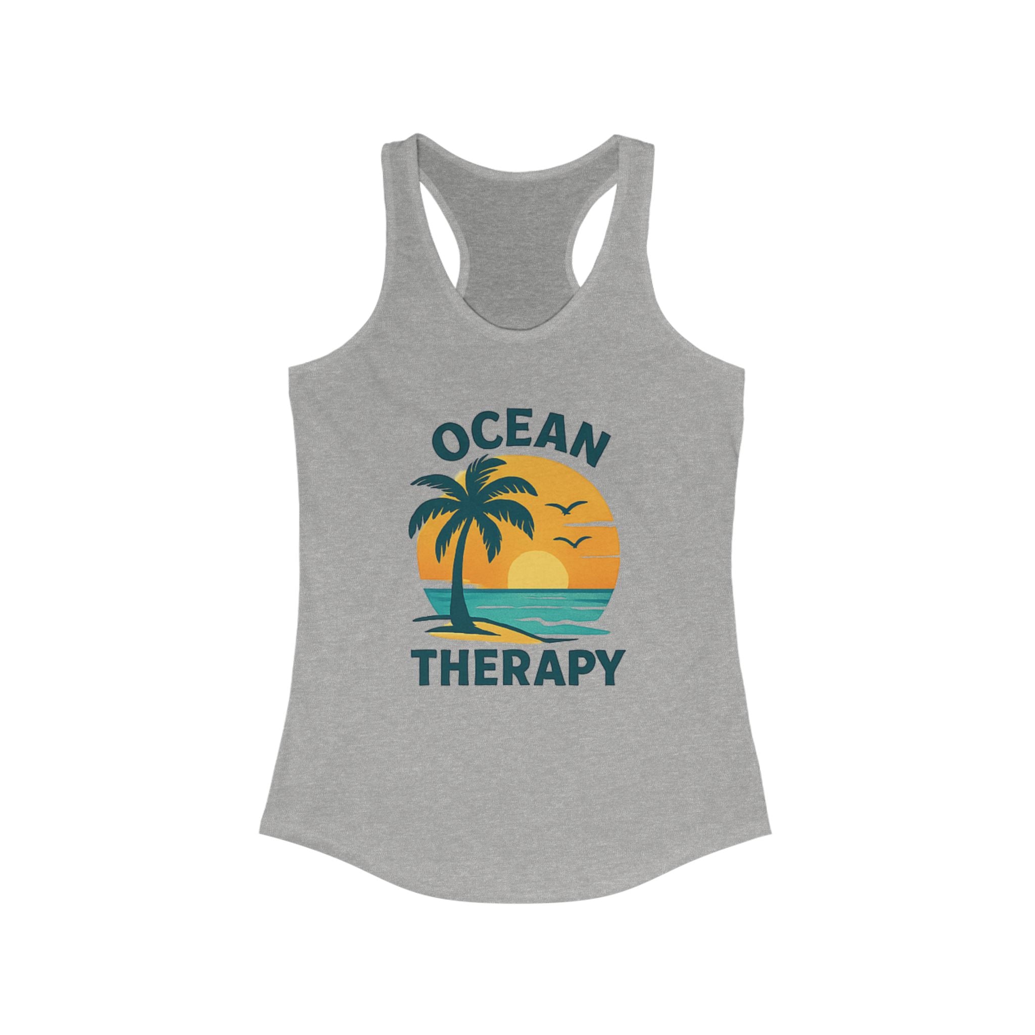 Ocean Therapy Racerback Tank - Sand & Sea