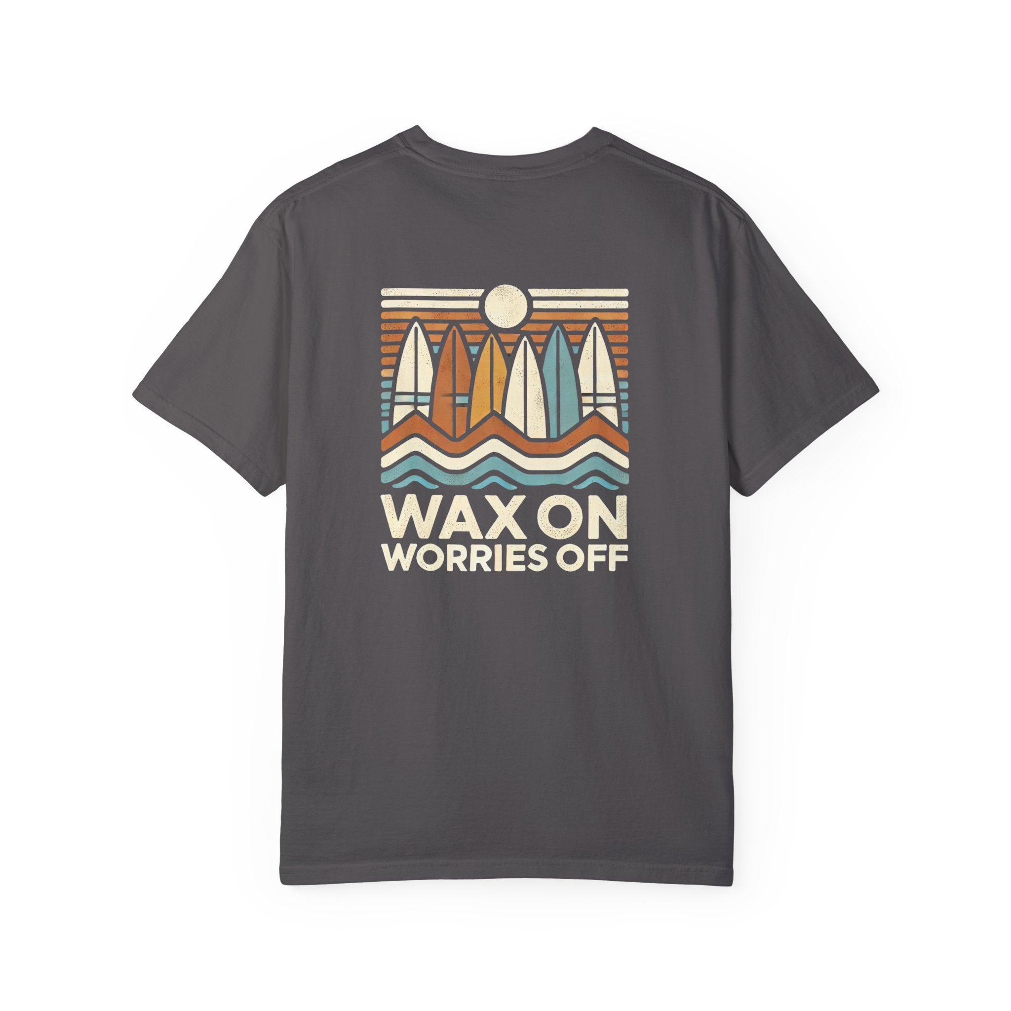 Boards Up 'Wax On' Relaxed Tee - Sand & Sky