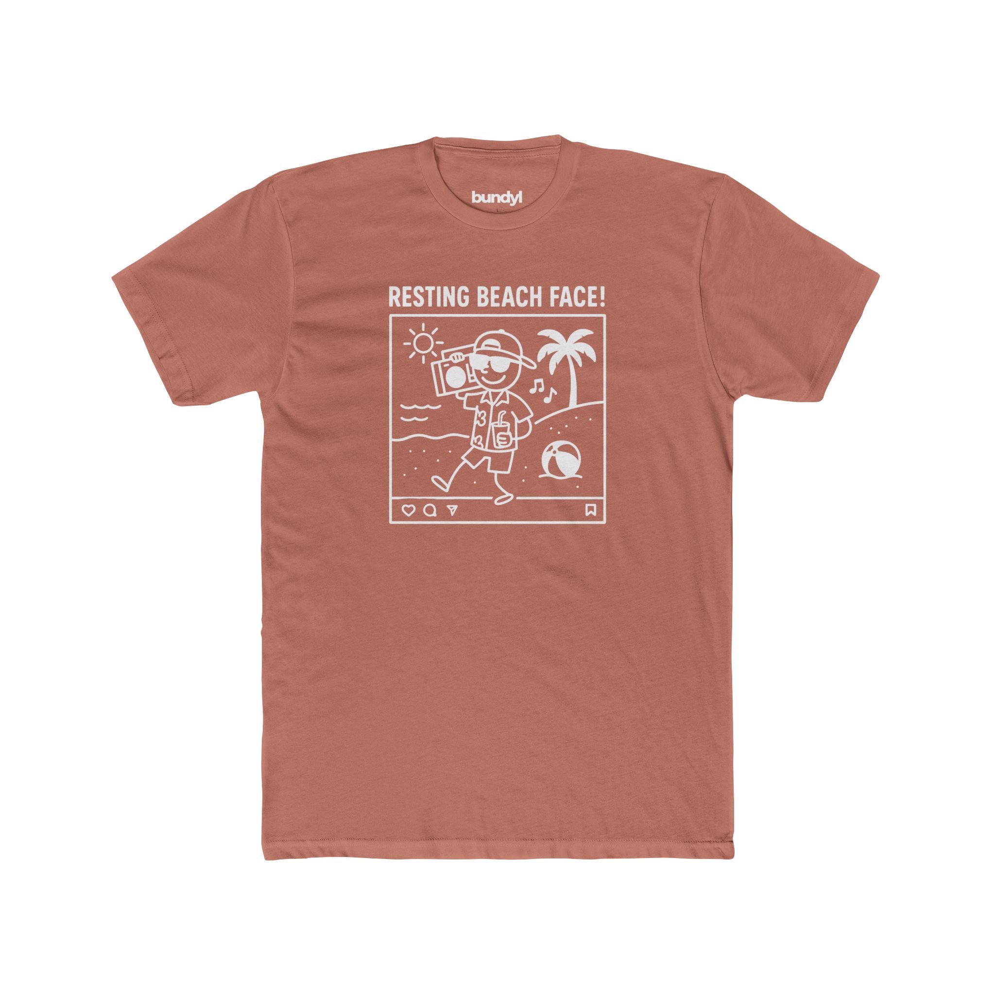 Resting Beach Face! Fitted Tee - Boombox
