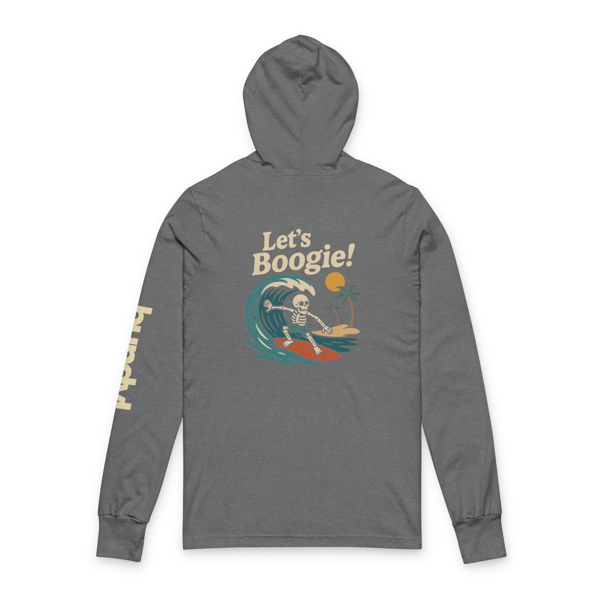 Skully 'Let's Boogie' Long Sleeve Hooded Tee - Bold Back