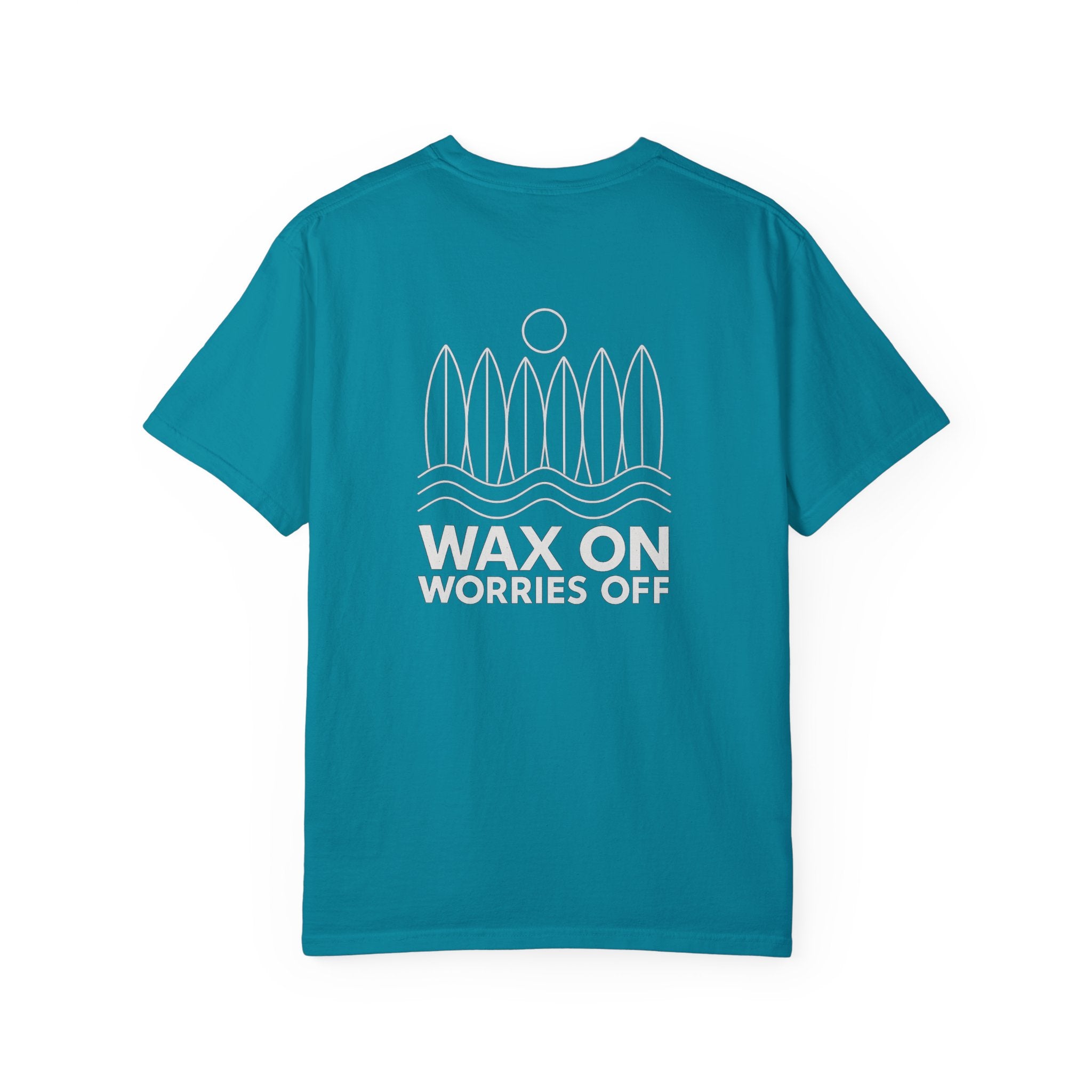 Boards Up 'Wax On' Relaxed Tee - White Outline