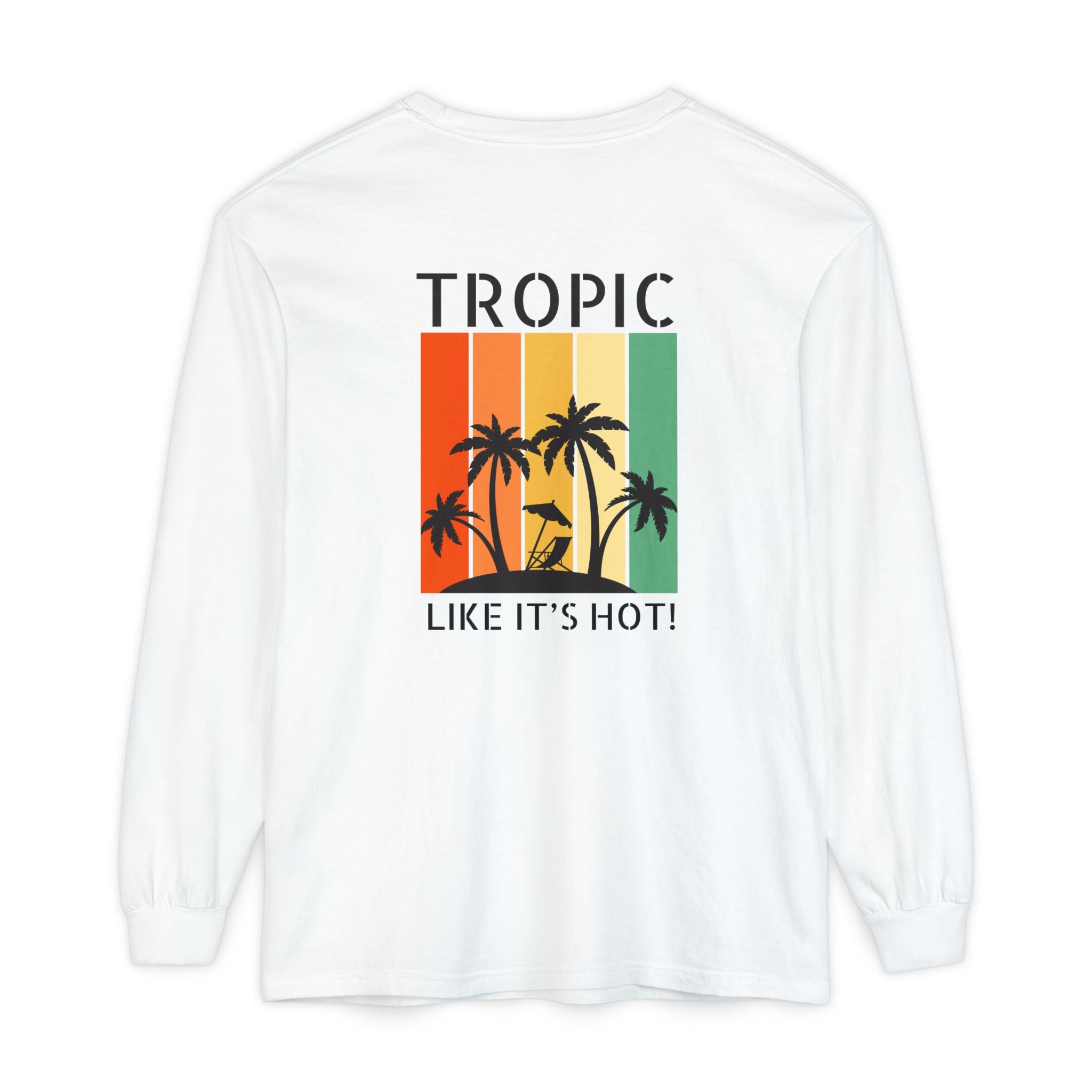 Tropic Panels Long Sleeve Tee - Rainbow Sunset