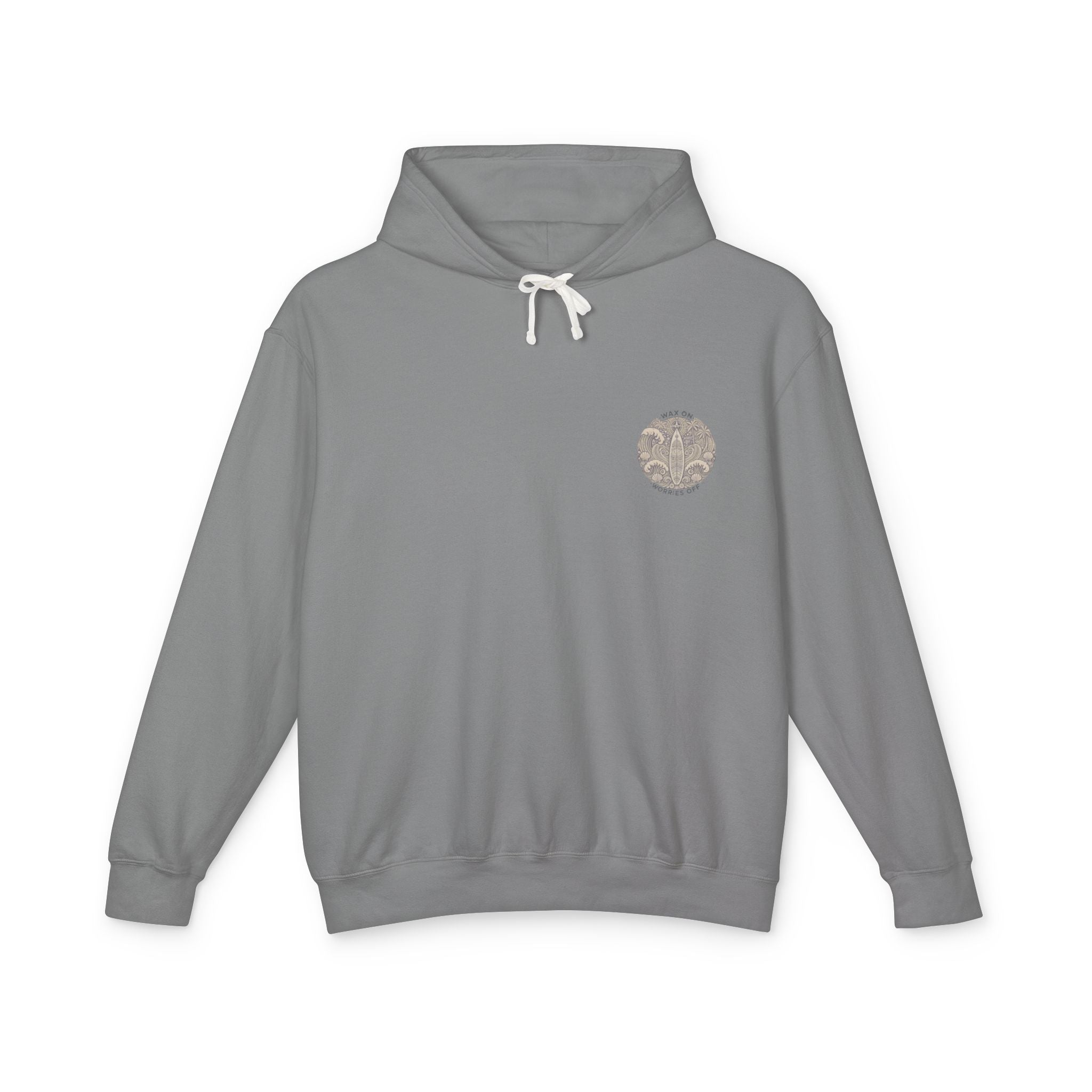 Vintage 'Wax On' Hoodie - Sand