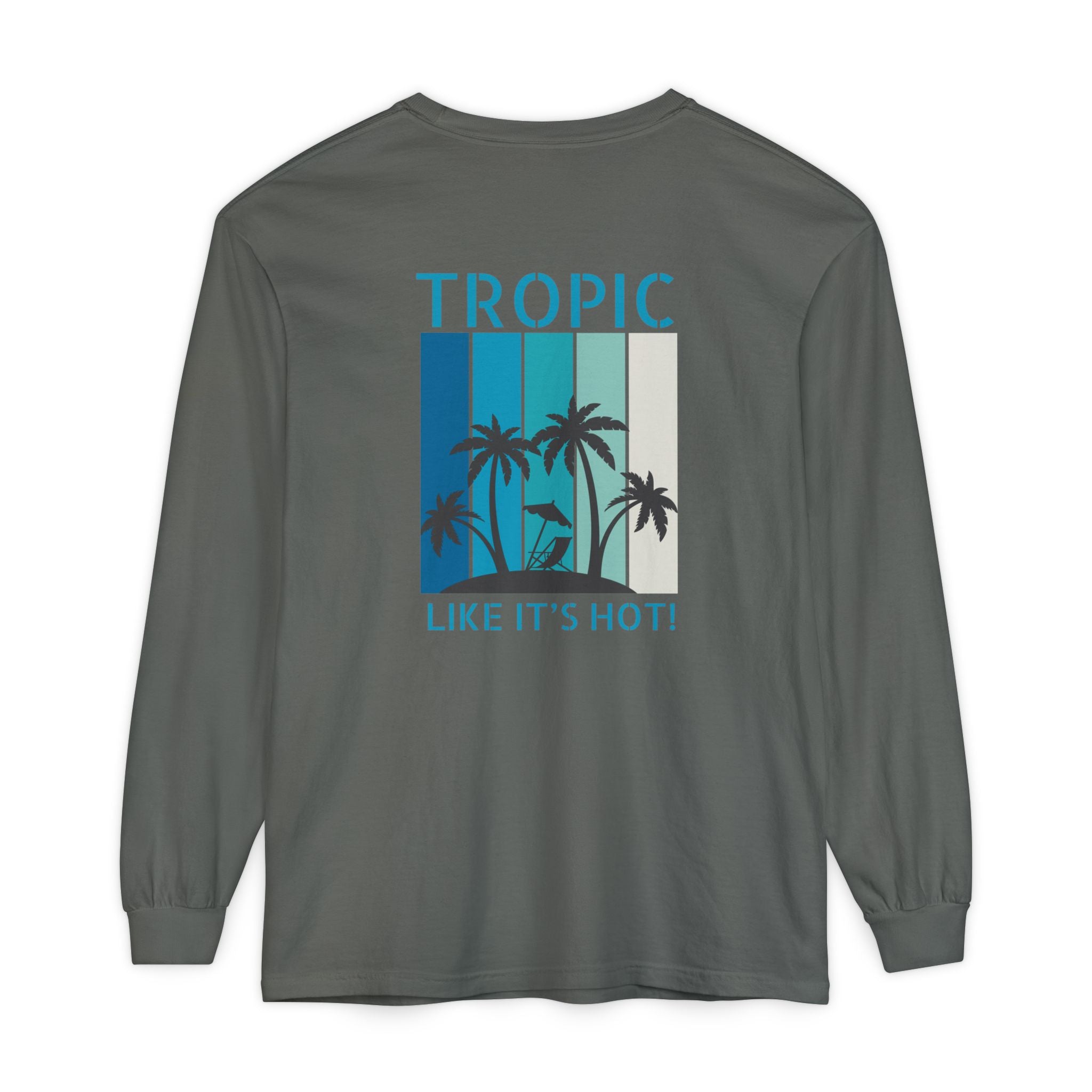 Tropic Panels Long Sleeve Tee - Big Blue Sky