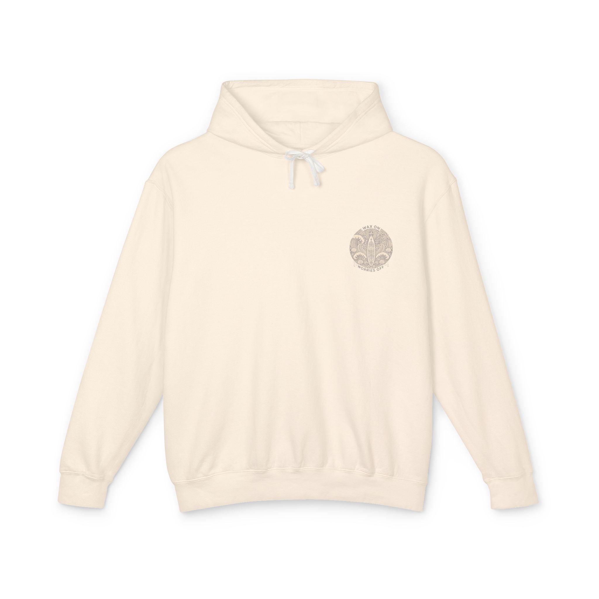 Vintage 'Wax On' Hoodie - Sand