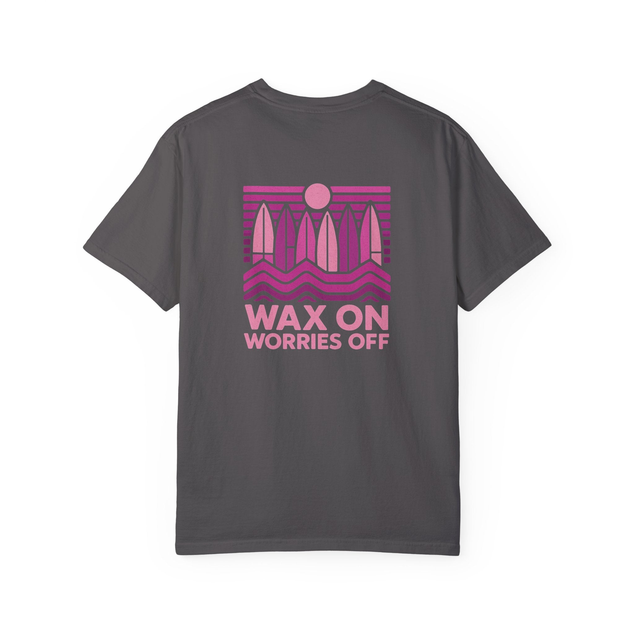 Boards Up 'Wax On' Relaxed Tee - Hot Summer Pink