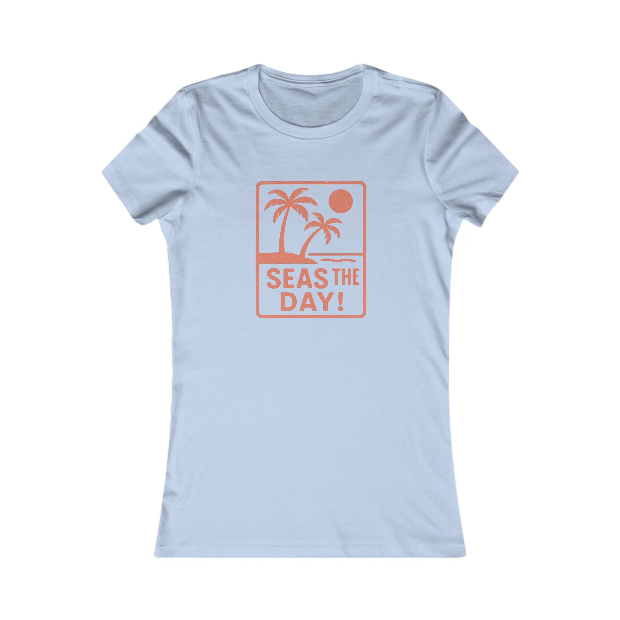 Tropic Beach 'Seas the Day' Favorite Tee - Sunset Orange