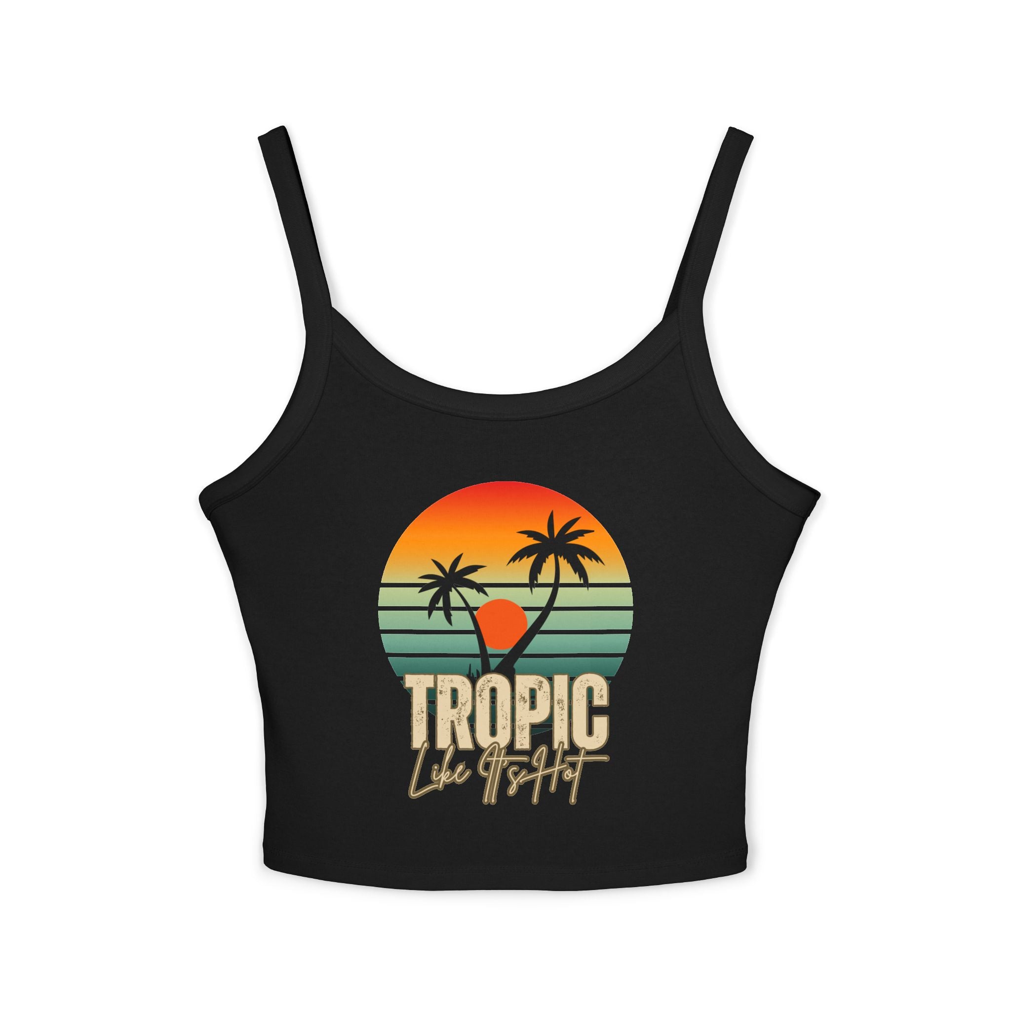 'Tropic Like It's Hot' Sunset Spaghetti Strap Tank