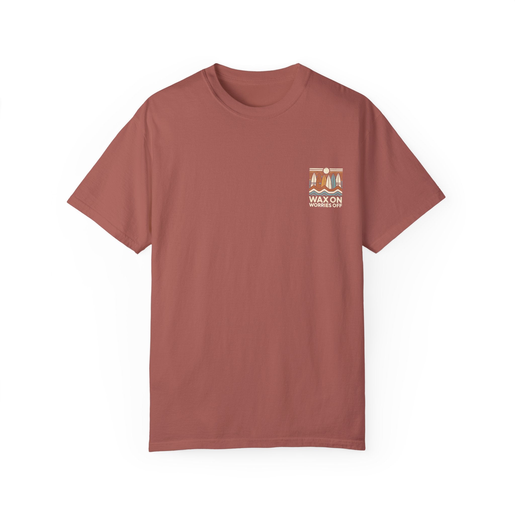 Boards Up 'Wax On' Relaxed Tee - Sand & Sky