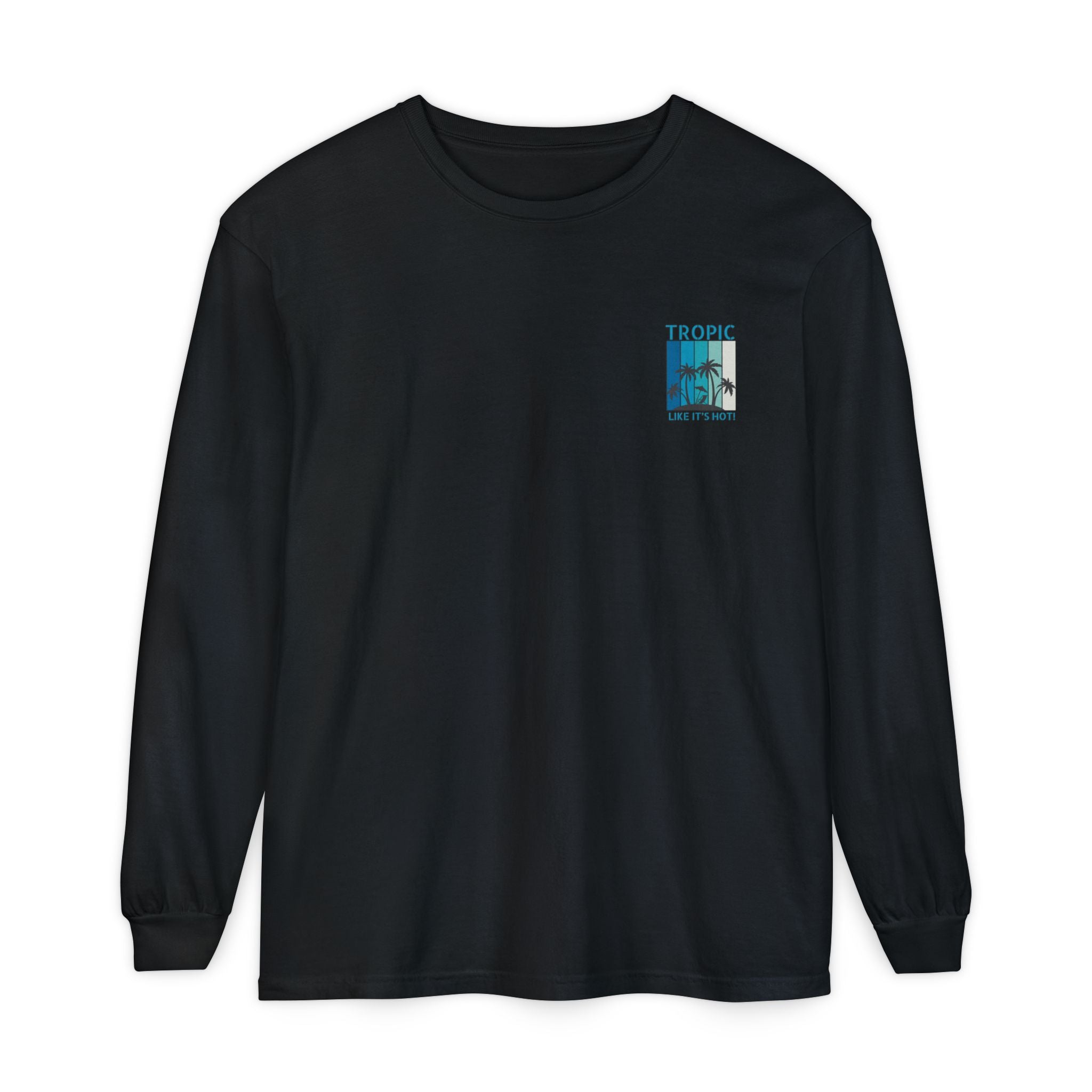 Tropic Panels Long Sleeve Tee - Big Blue Sky