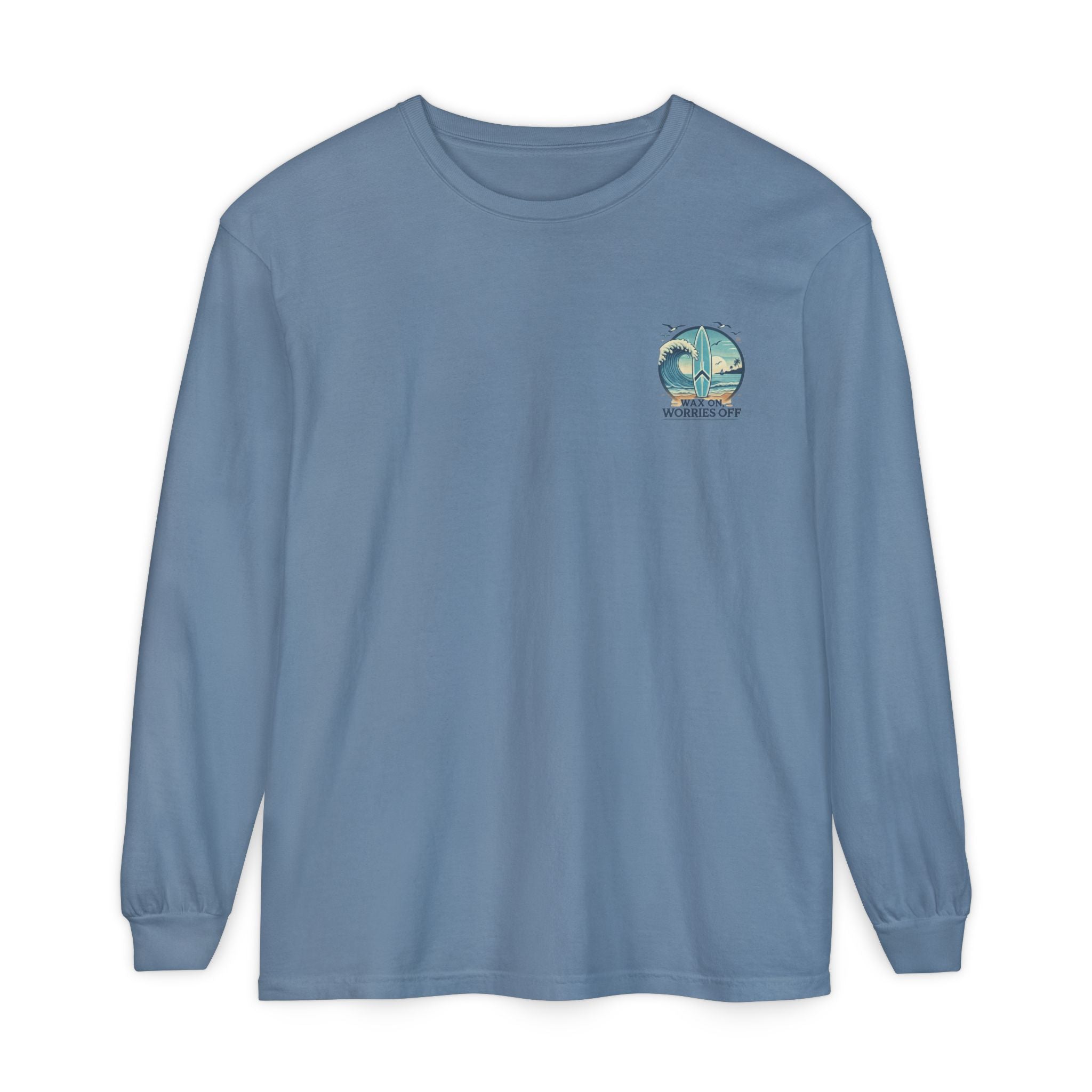 Wave Crest 'Wax On' Long Sleeve Tee - Acapulco Green