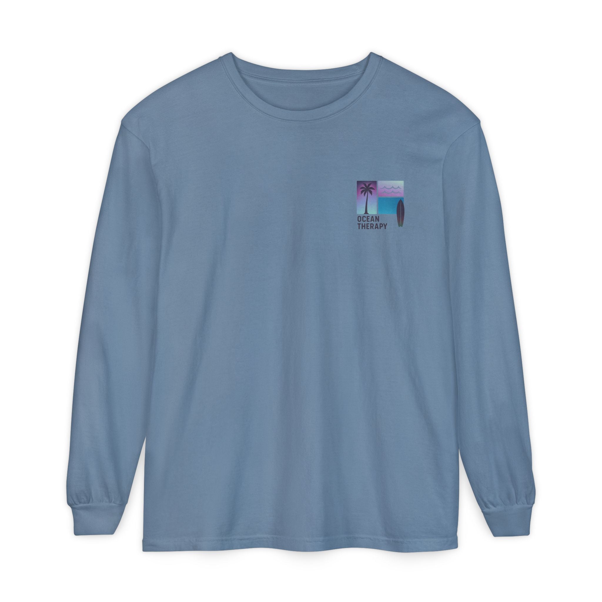 Ocean Therapy Long Sleeve Tee - Beach Block Purple