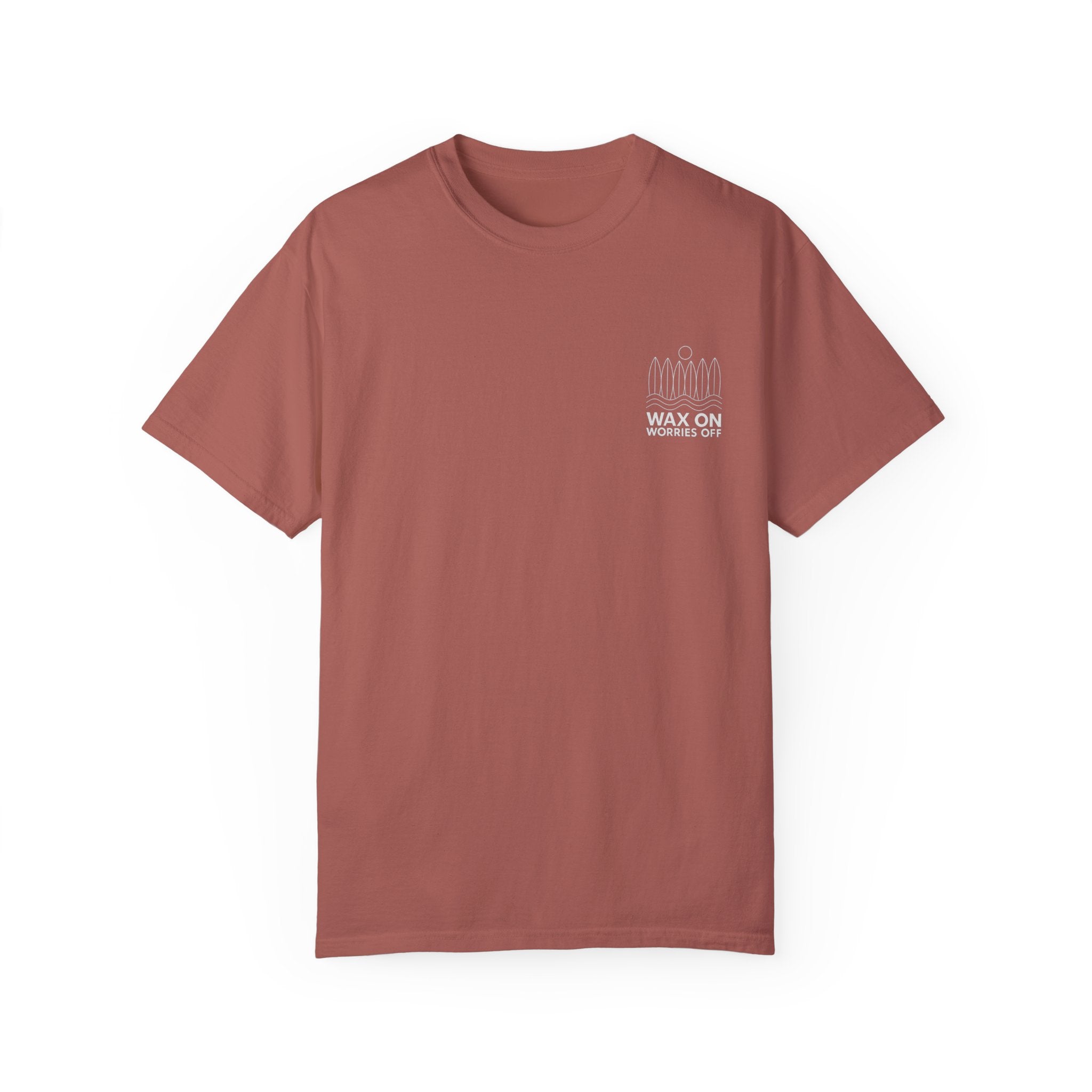 Boards Up 'Wax On' Relaxed Tee - White Outline