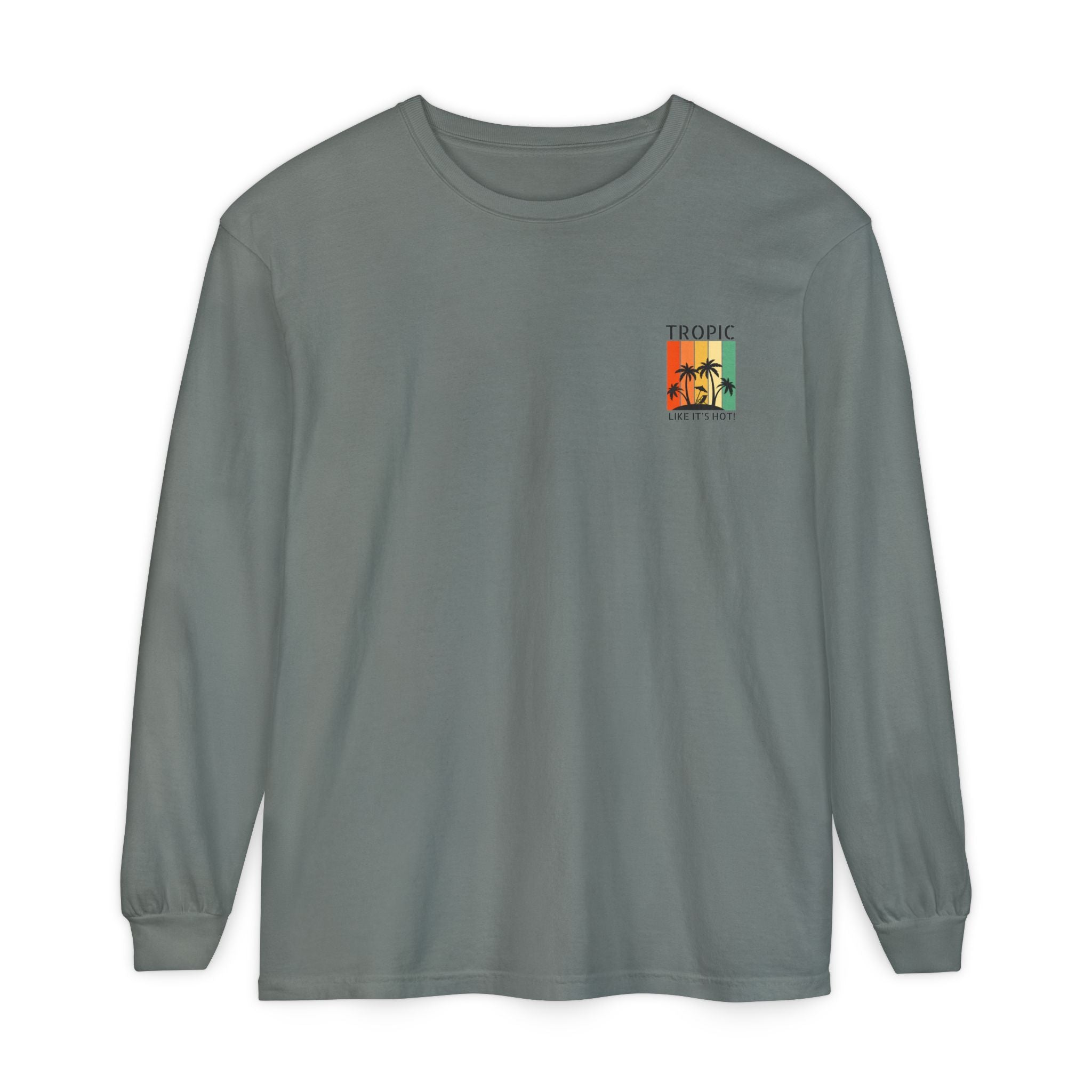 Tropic Panels Long Sleeve Tee - Rainbow Sunset