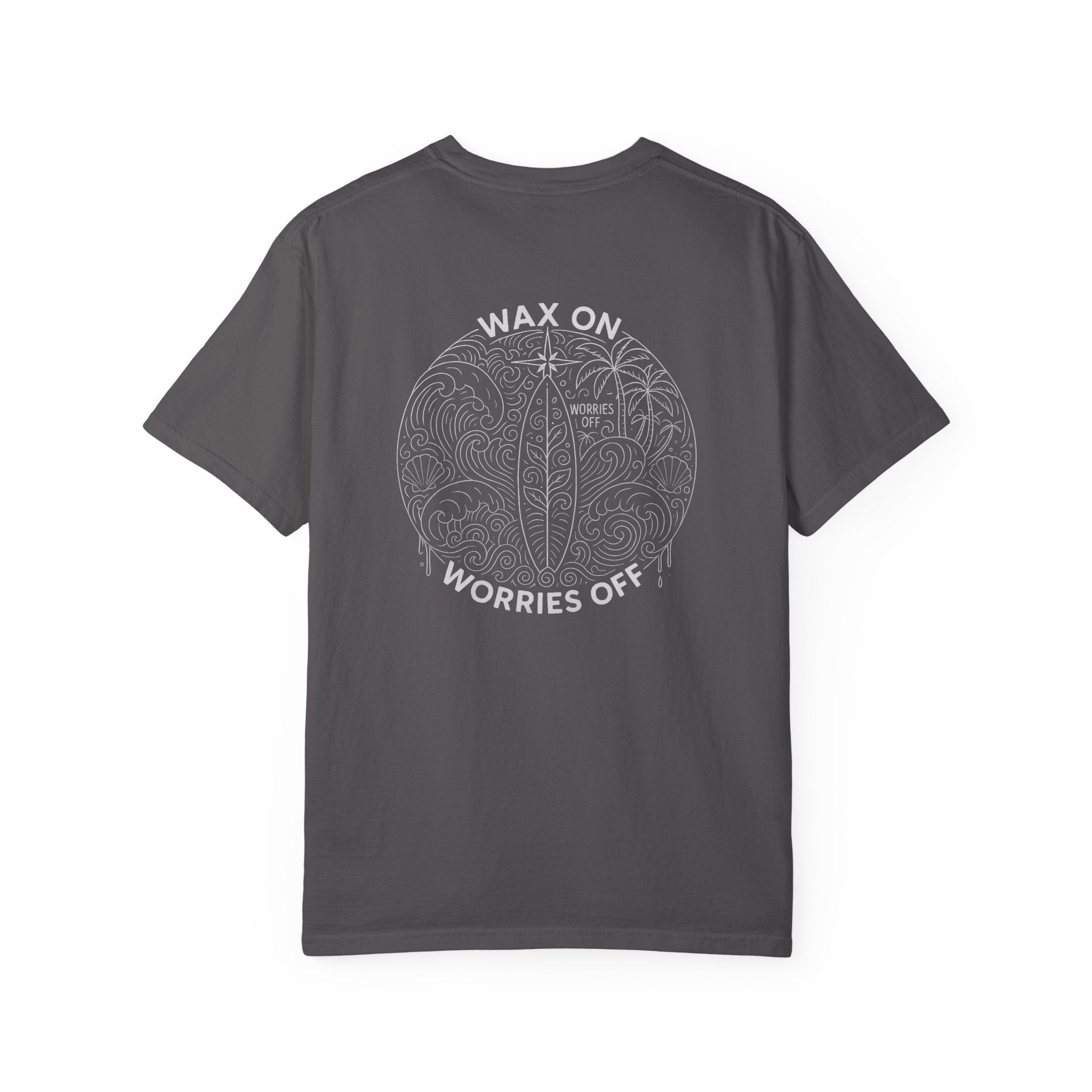 Vintage 'Wax On' Relaxed Tee - Pencil White
