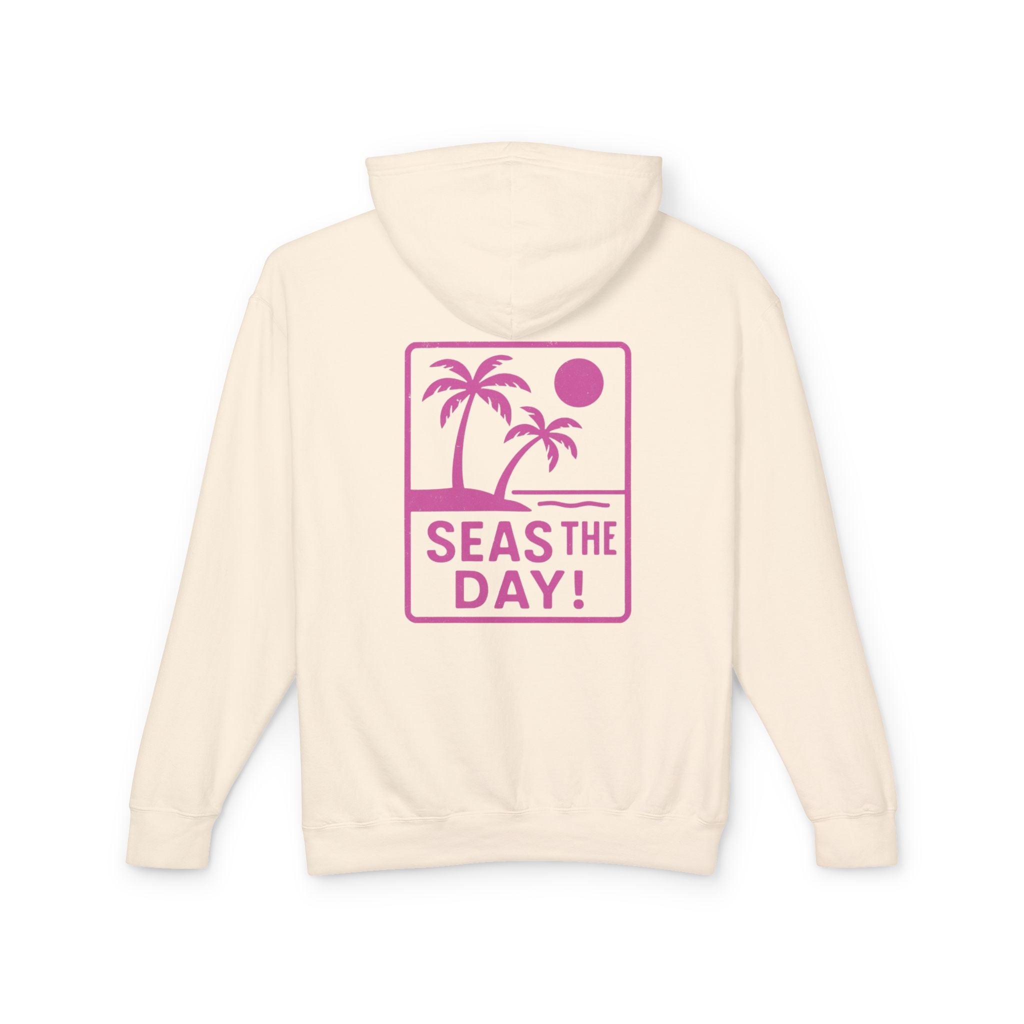 Tropic Beach 'Seas the Day' Hoodie - Hot Summer Pink