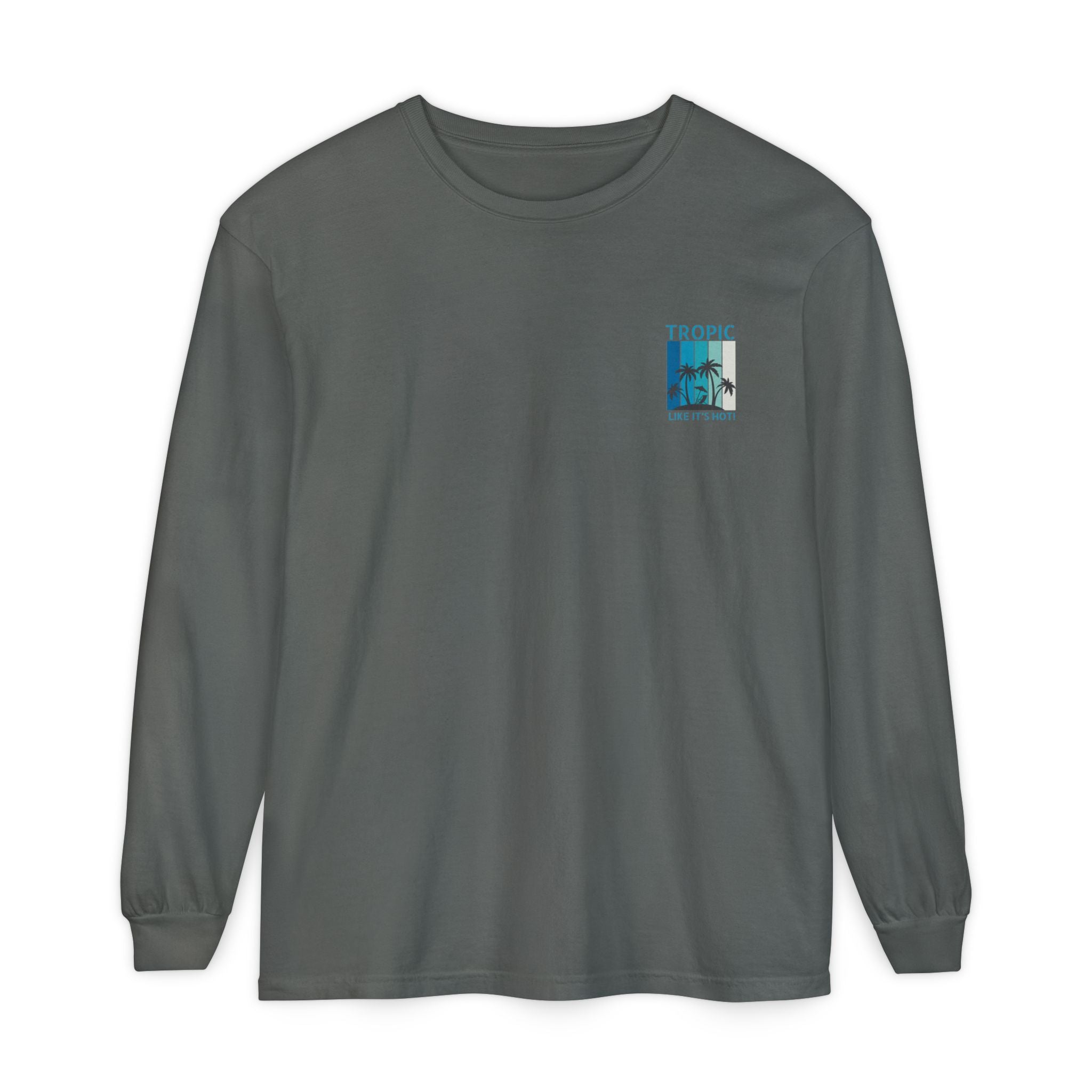 Tropic Panels Long Sleeve Tee - Big Blue Sky