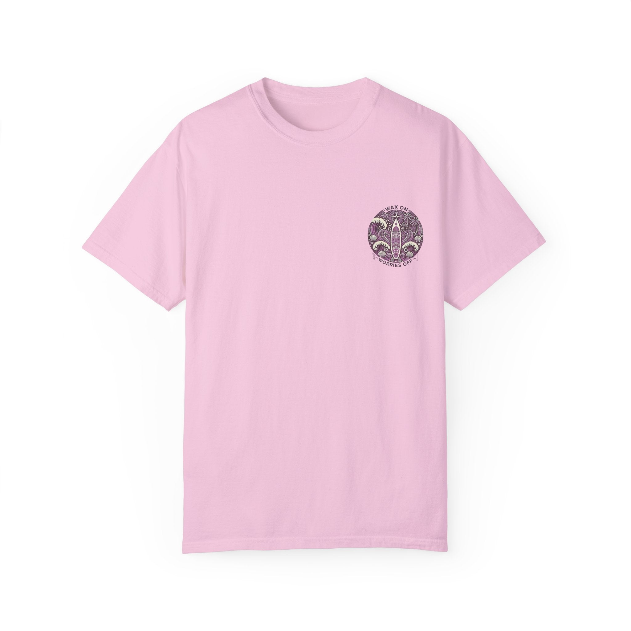 Vintage 'Wax On' Relaxed Tee - Lilac