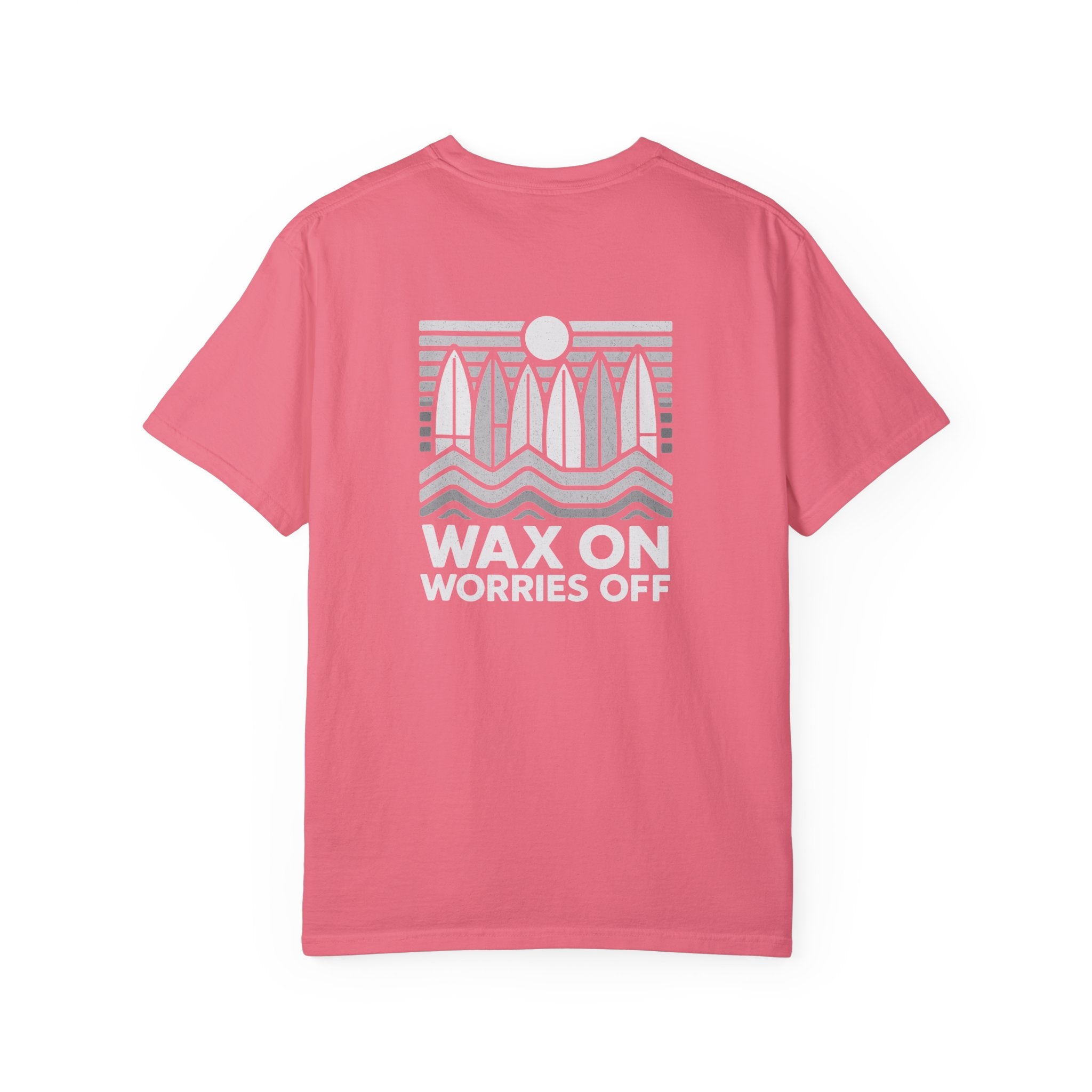 Boards Up 'Wax On' Relaxed Tee - Wave White