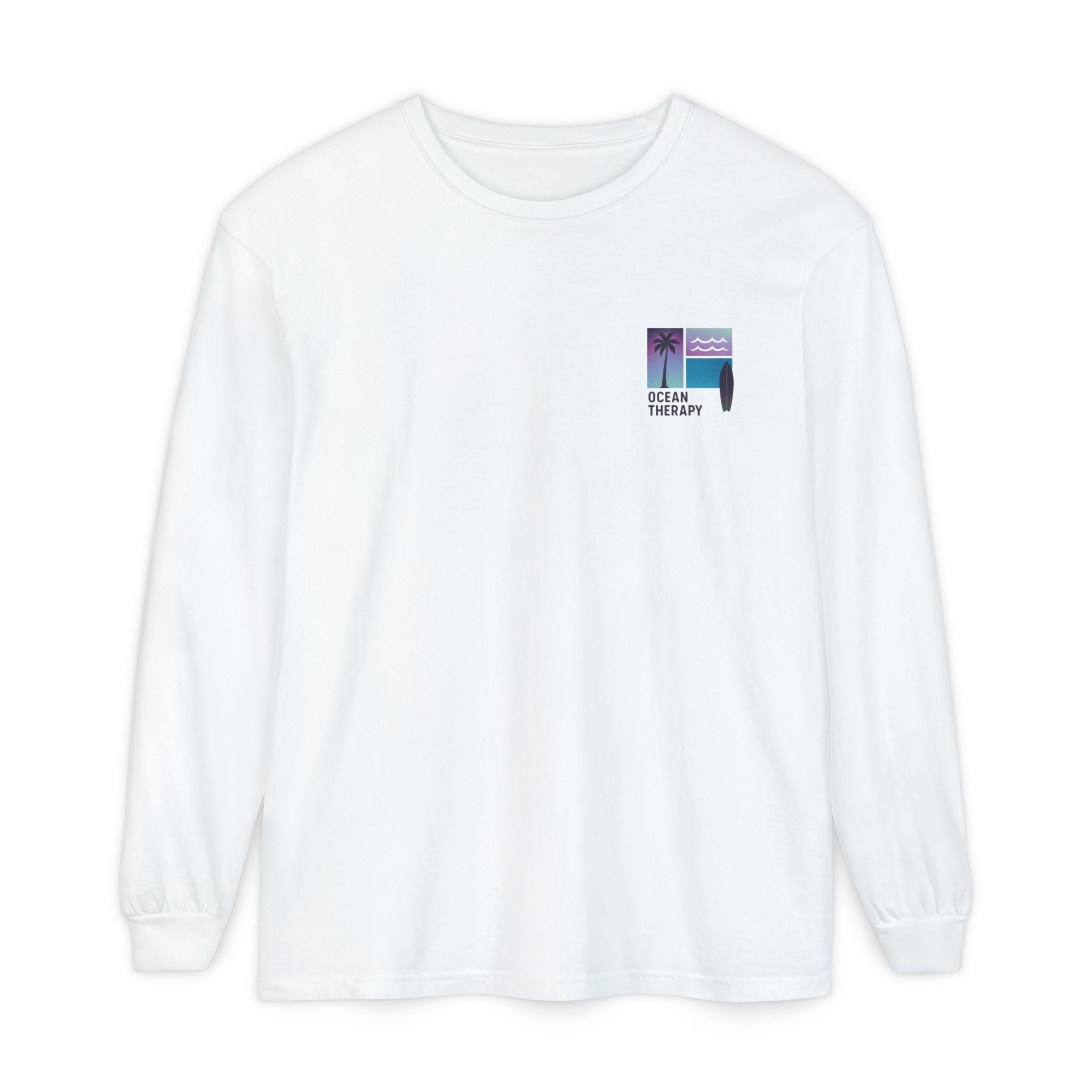 Ocean Therapy Long Sleeve Tee - Beach Block Purple