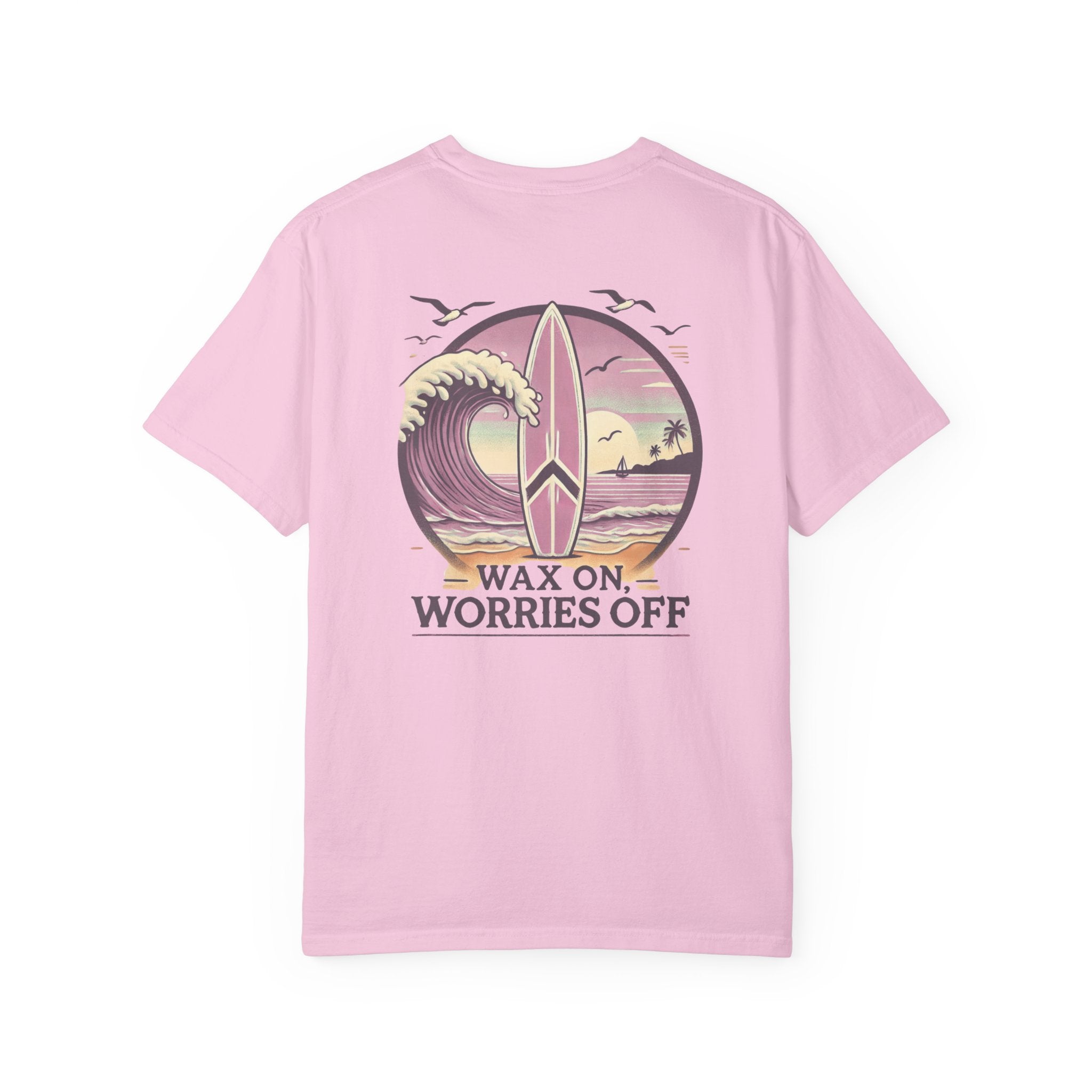 Wave Crest 'Wax On' Relaxed Tee - Clamshell Pink