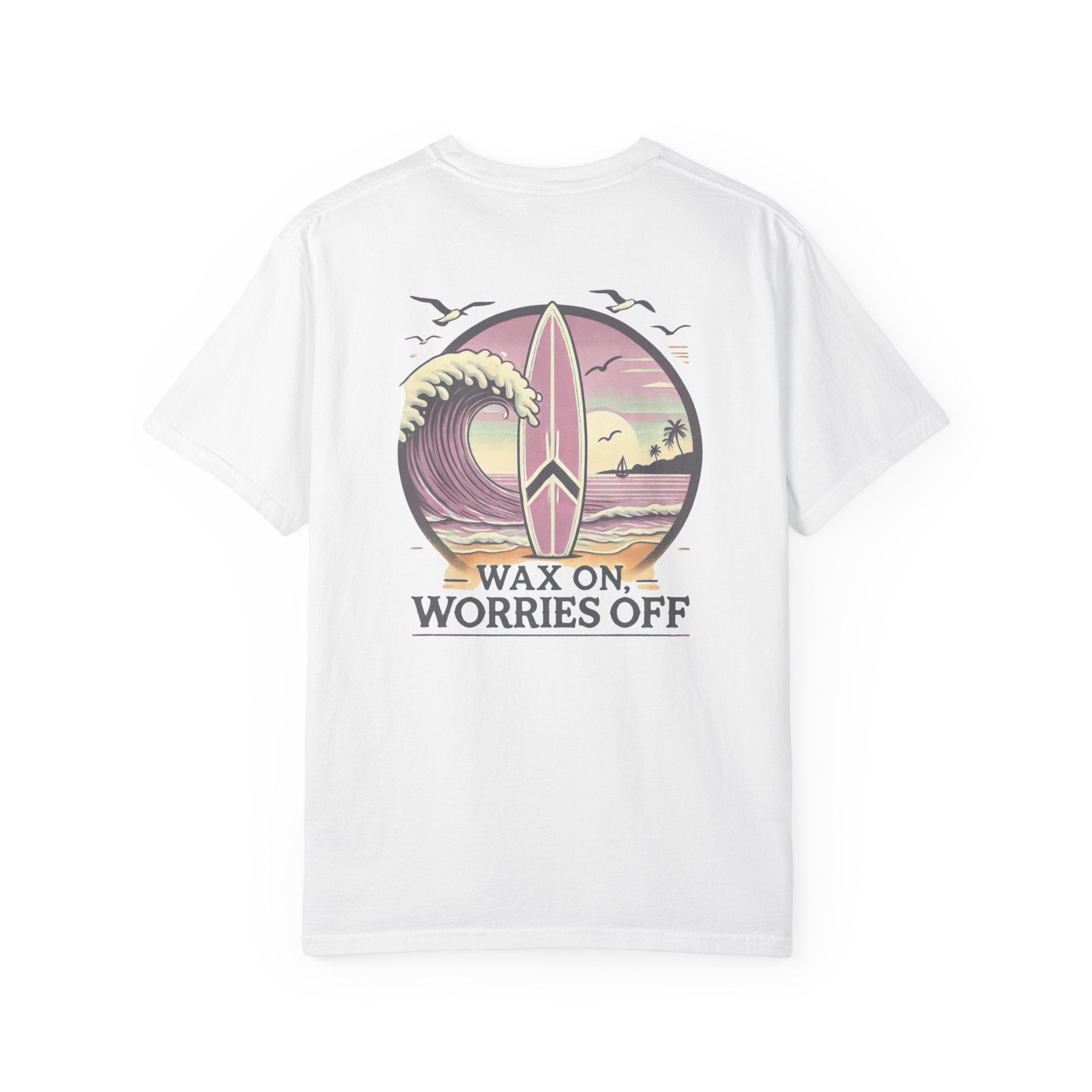 Wave Crest 'Wax On' Relaxed Tee - Clamshell Pink