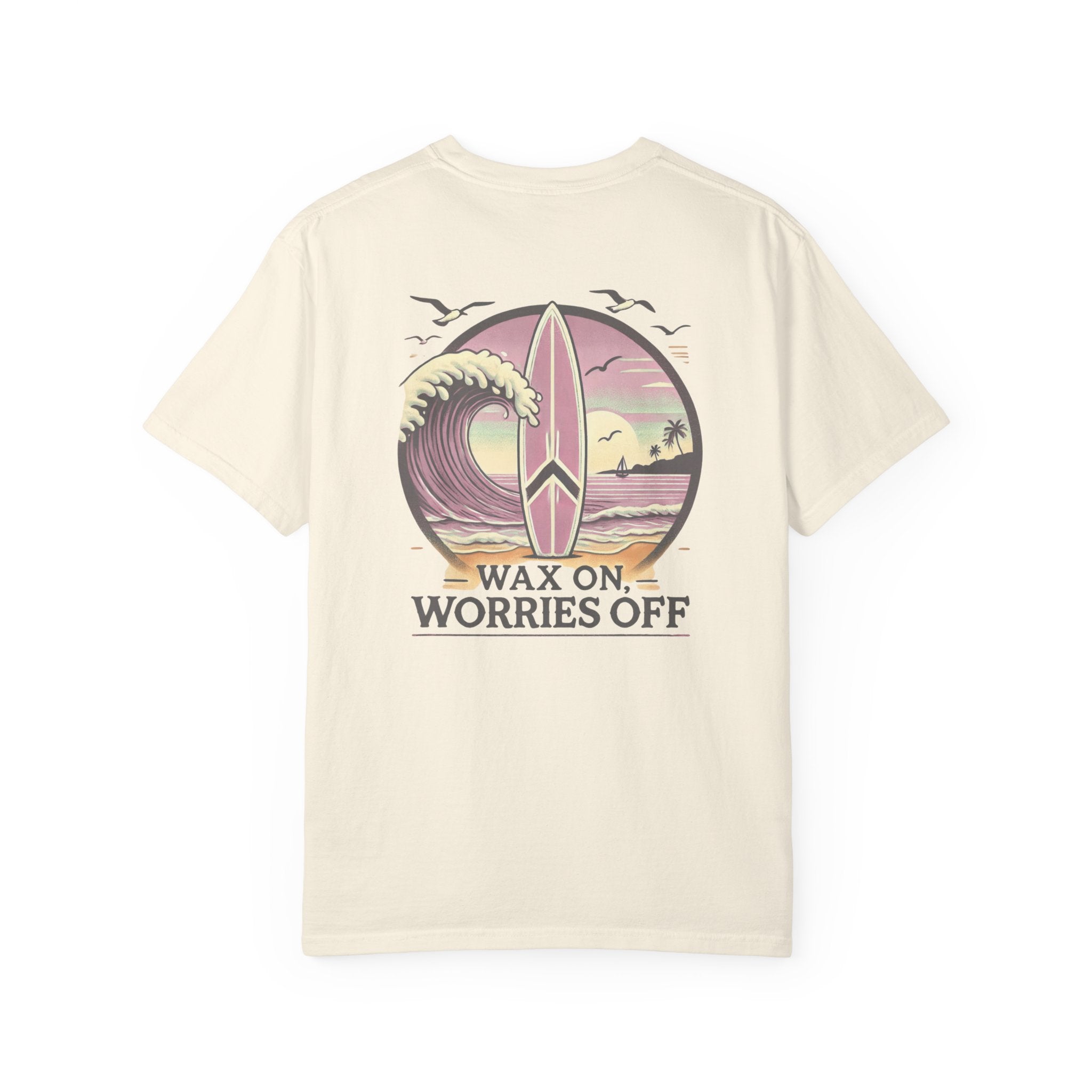 Wave Crest 'Wax On' Relaxed Tee - Clamshell Pink