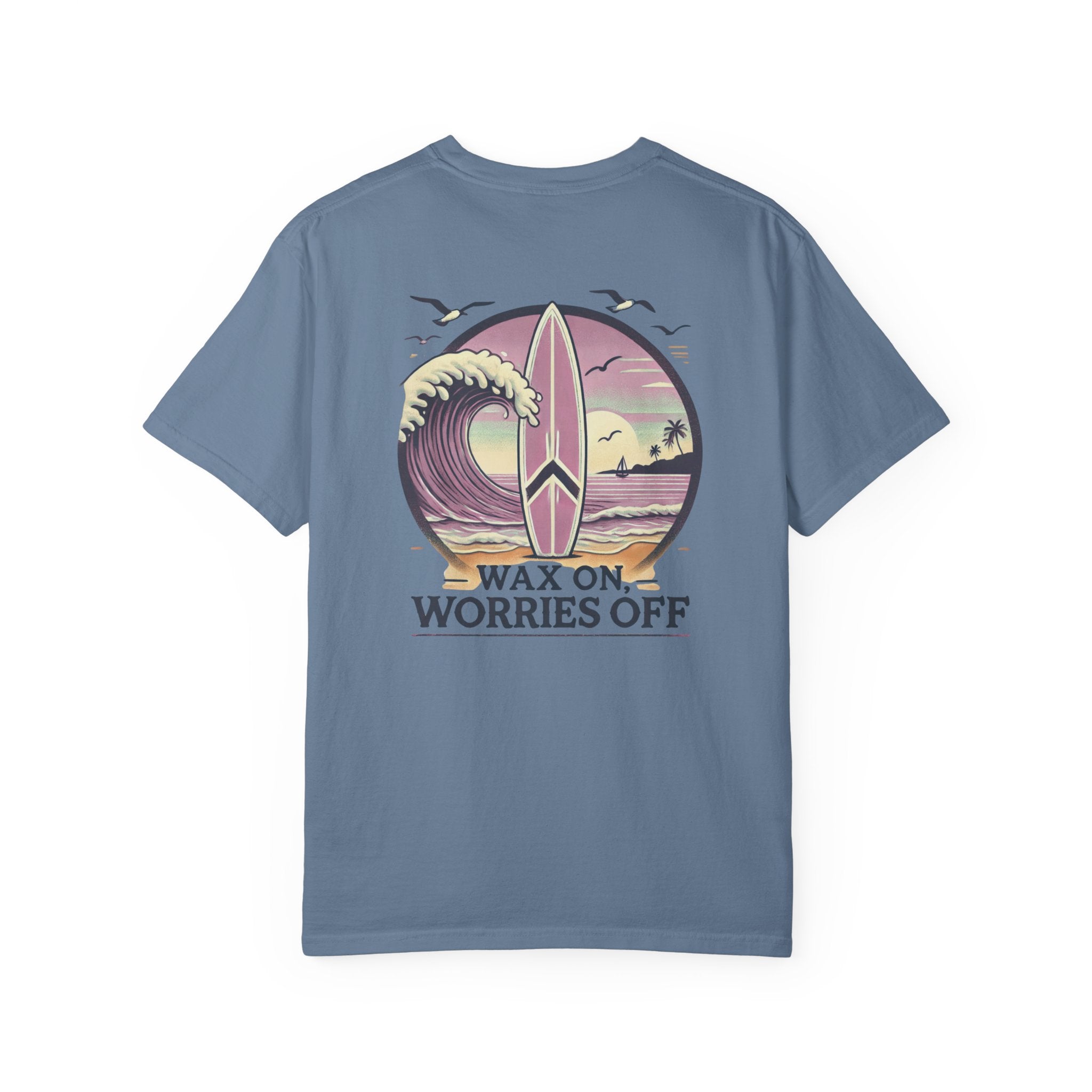 Wave Crest 'Wax On' Relaxed Tee - Clamshell Pink
