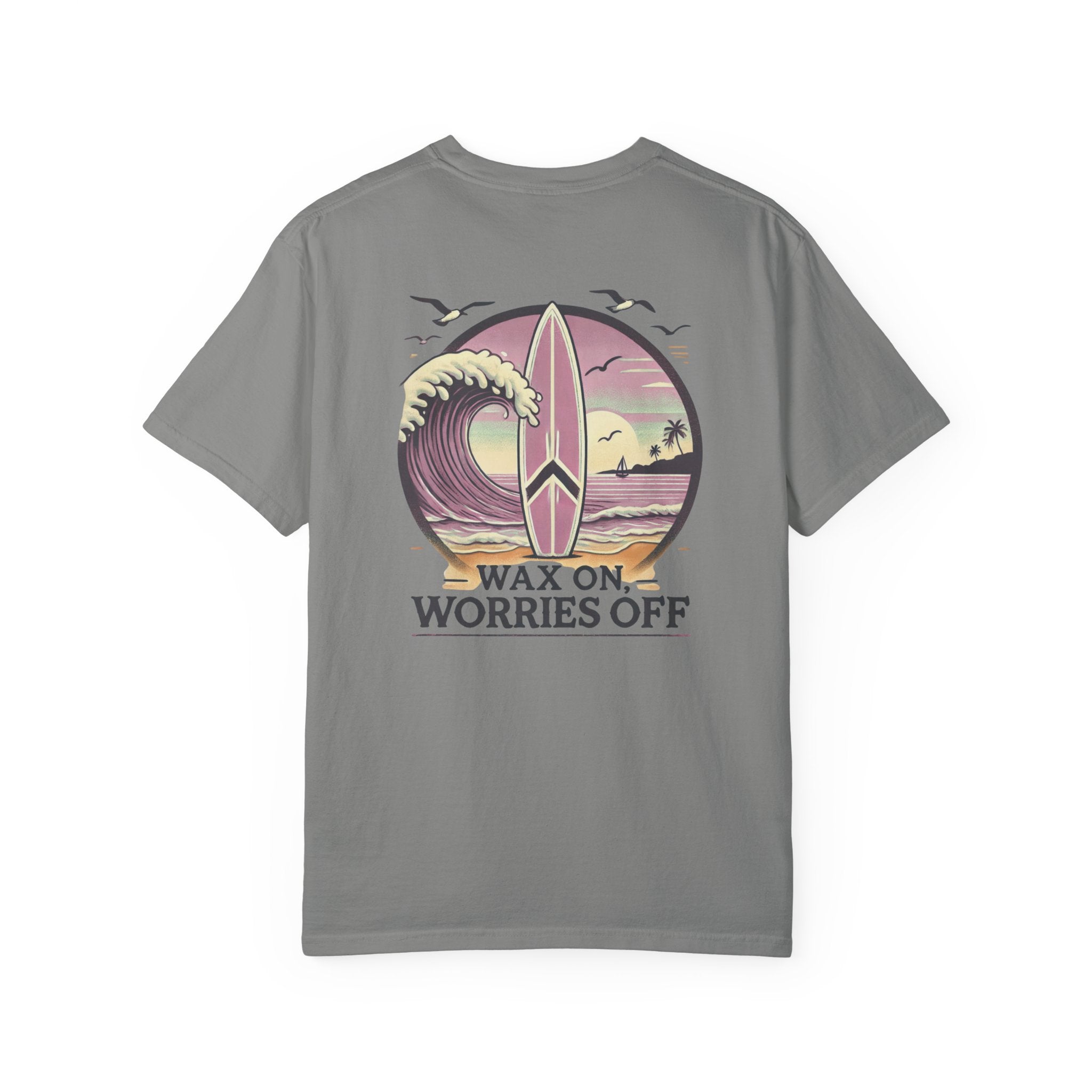 Wave Crest 'Wax On' Relaxed Tee - Clamshell Pink
