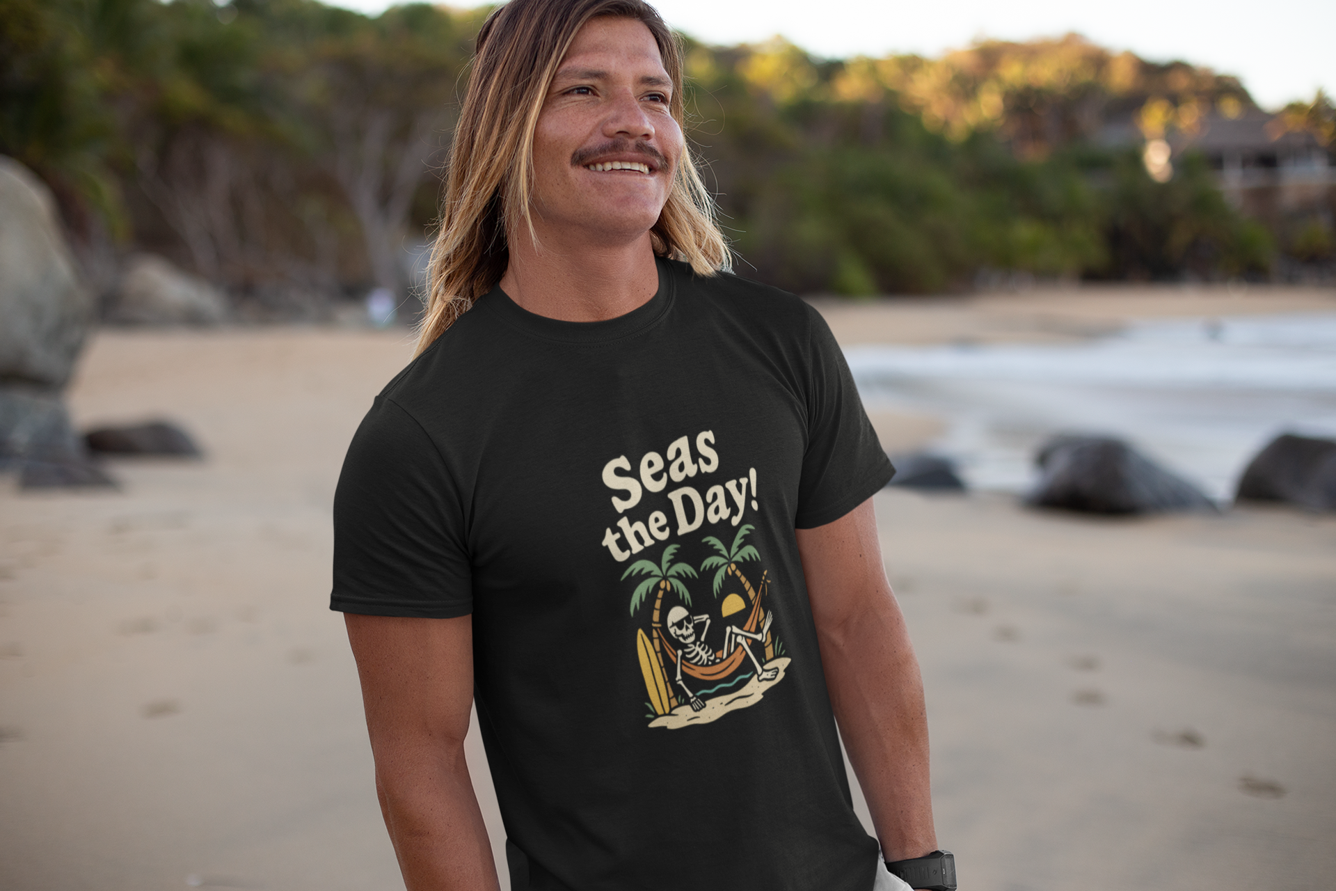 Skully 'Seas the Day' Fitted Tee