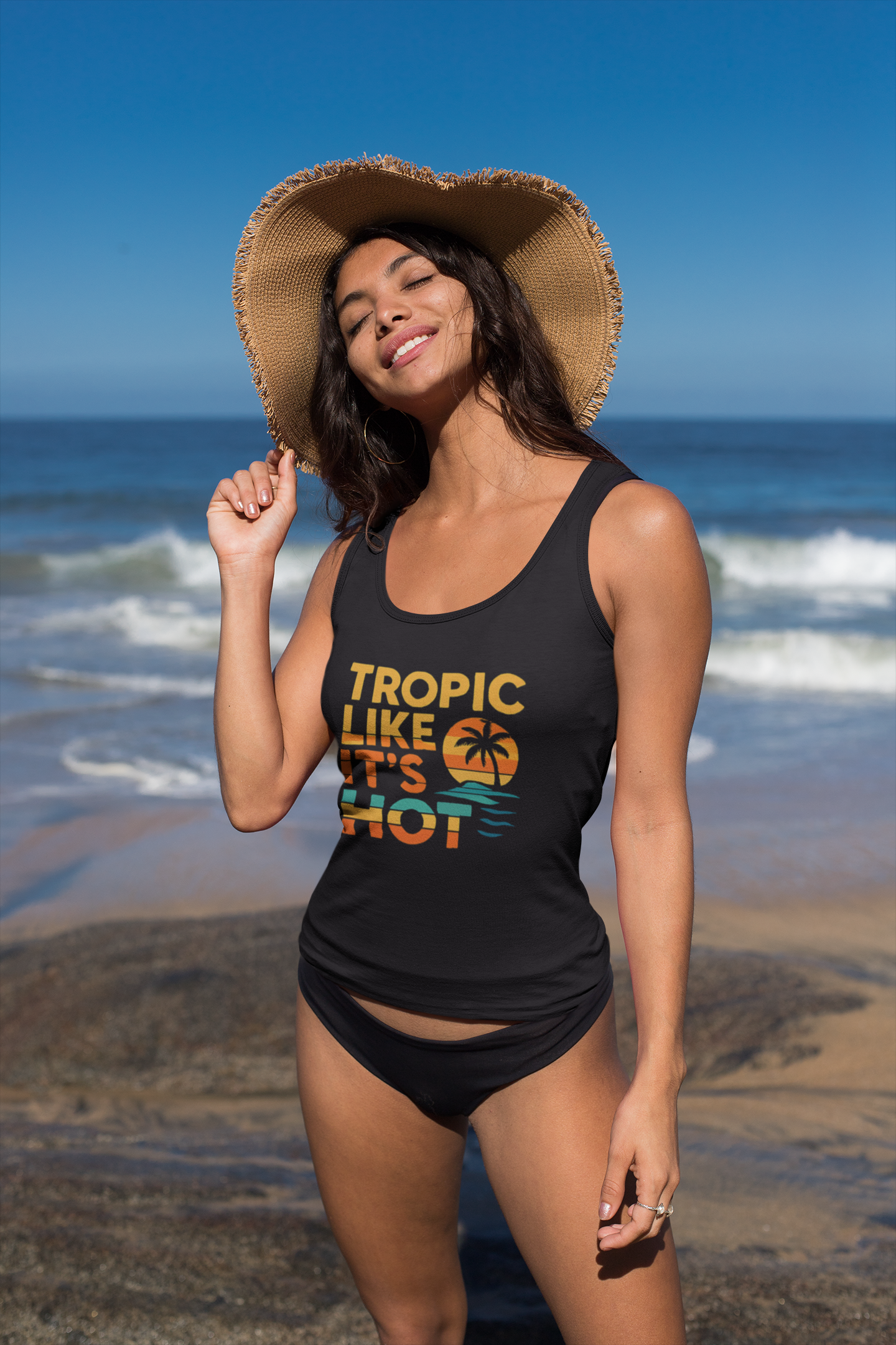 Big & Bold 'Tropic Like It's Hot' Racerback Tank