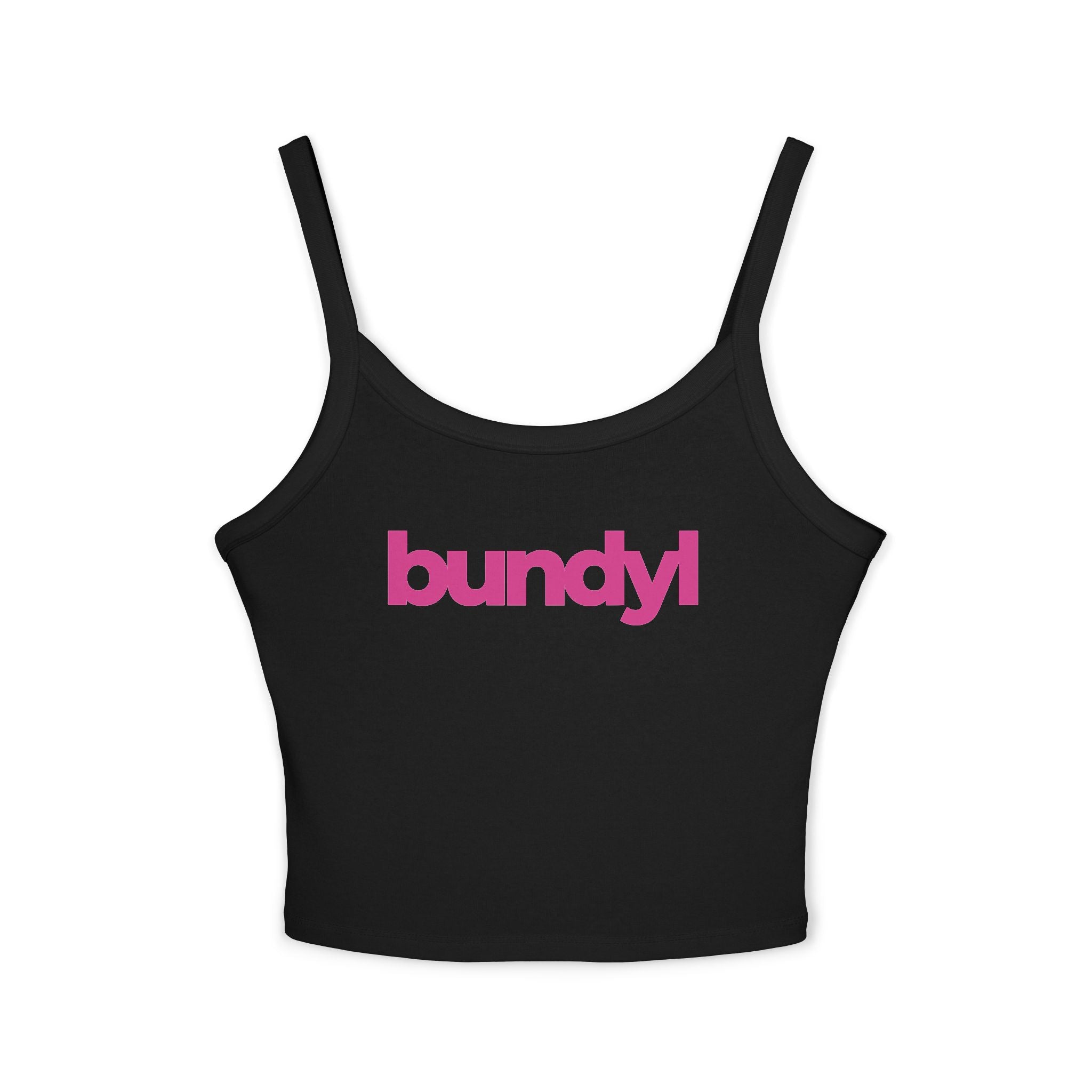 bundyl Logo Spaghetti Strap Tank - Hot Summer Pink