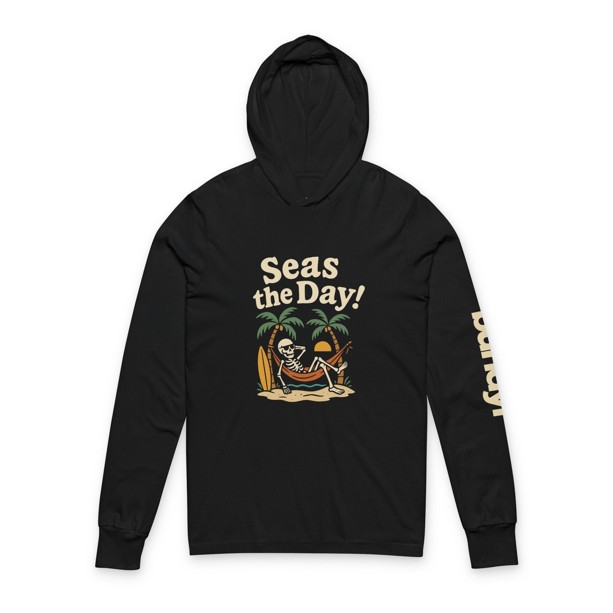 Skully 'Seas the Day' Long Sleeve Hooded Tee - Bold Front