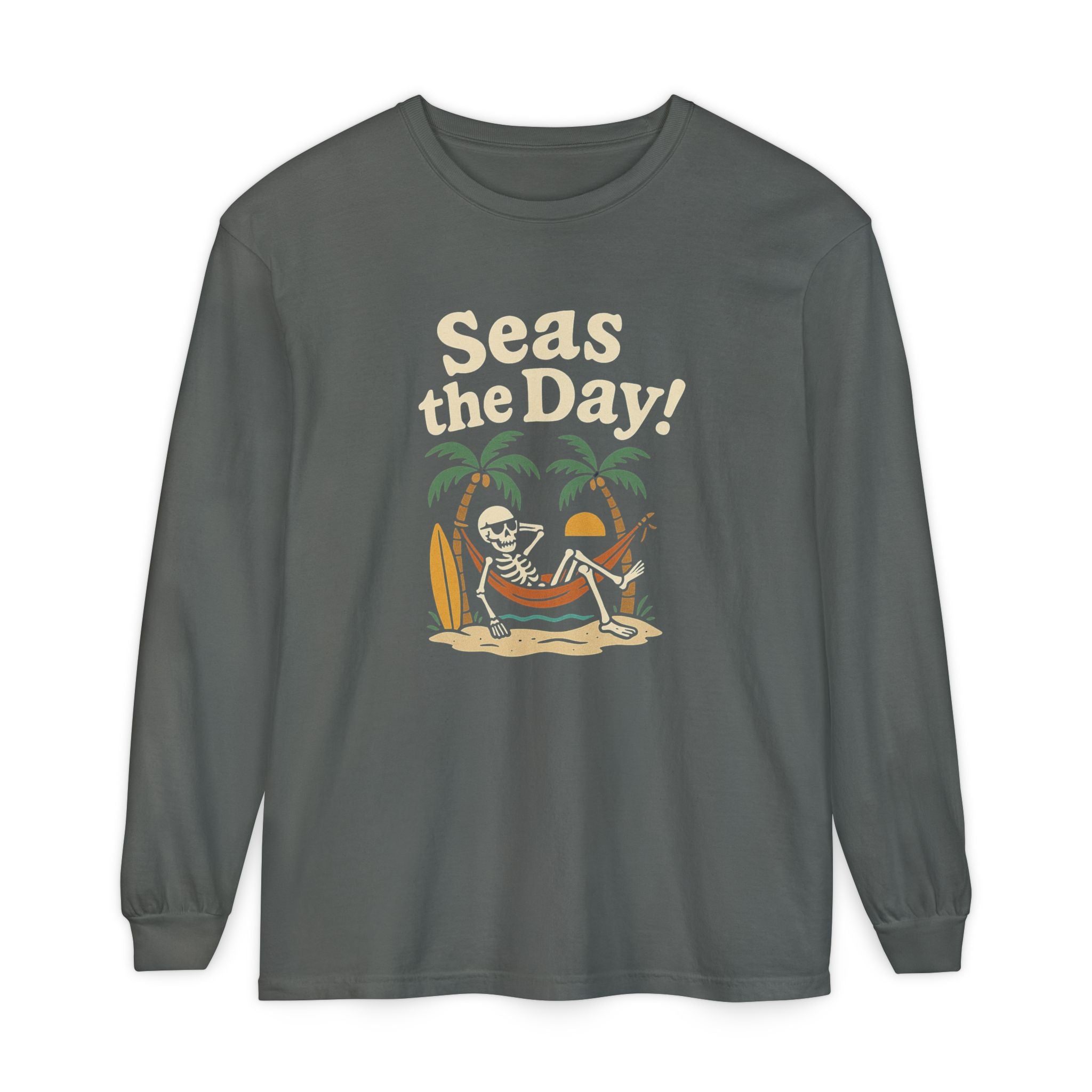 Skully 'Seas the Day!' Long Sleeve Tee - Bold Front