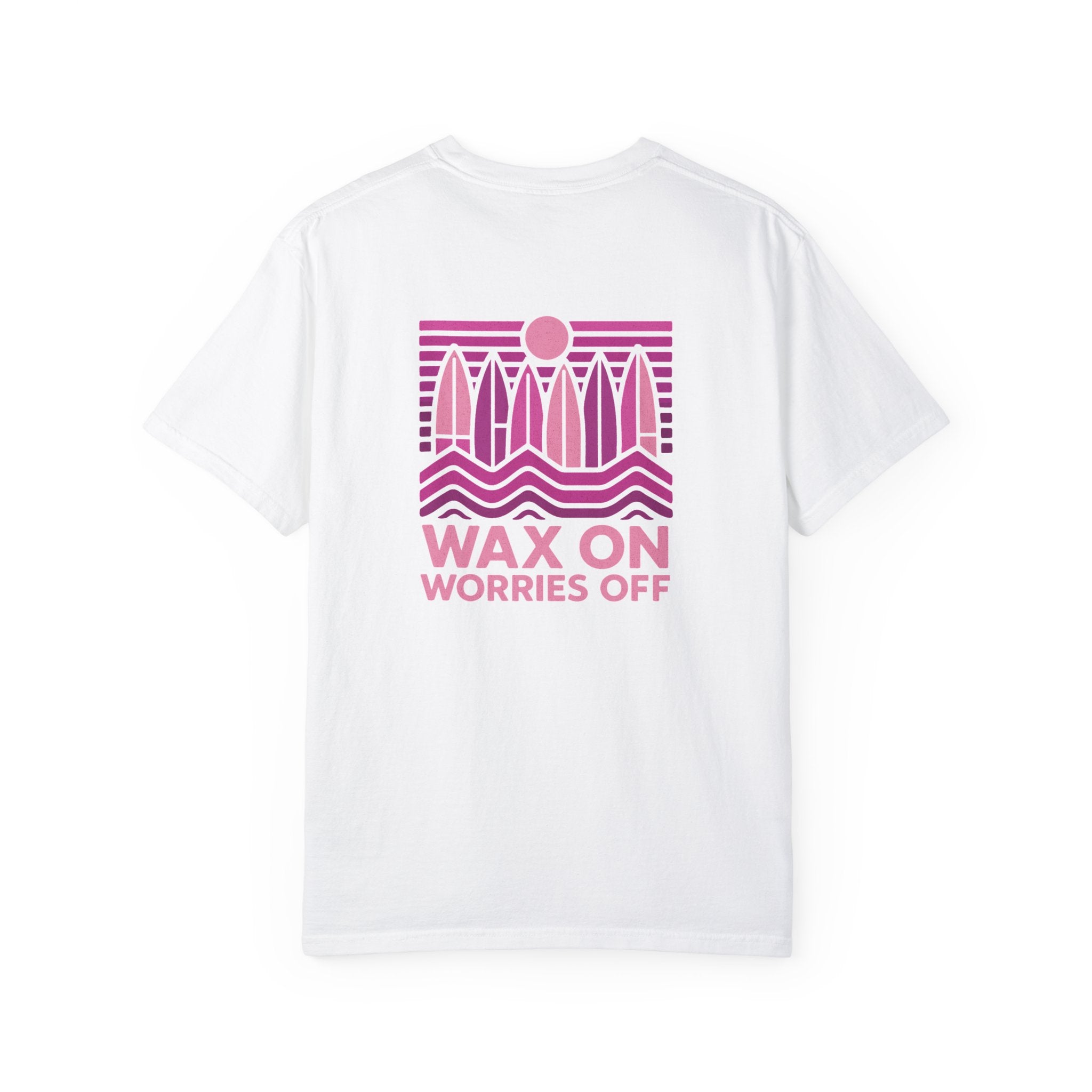 Boards Up 'Wax On' Relaxed Tee - Hot Summer Pink