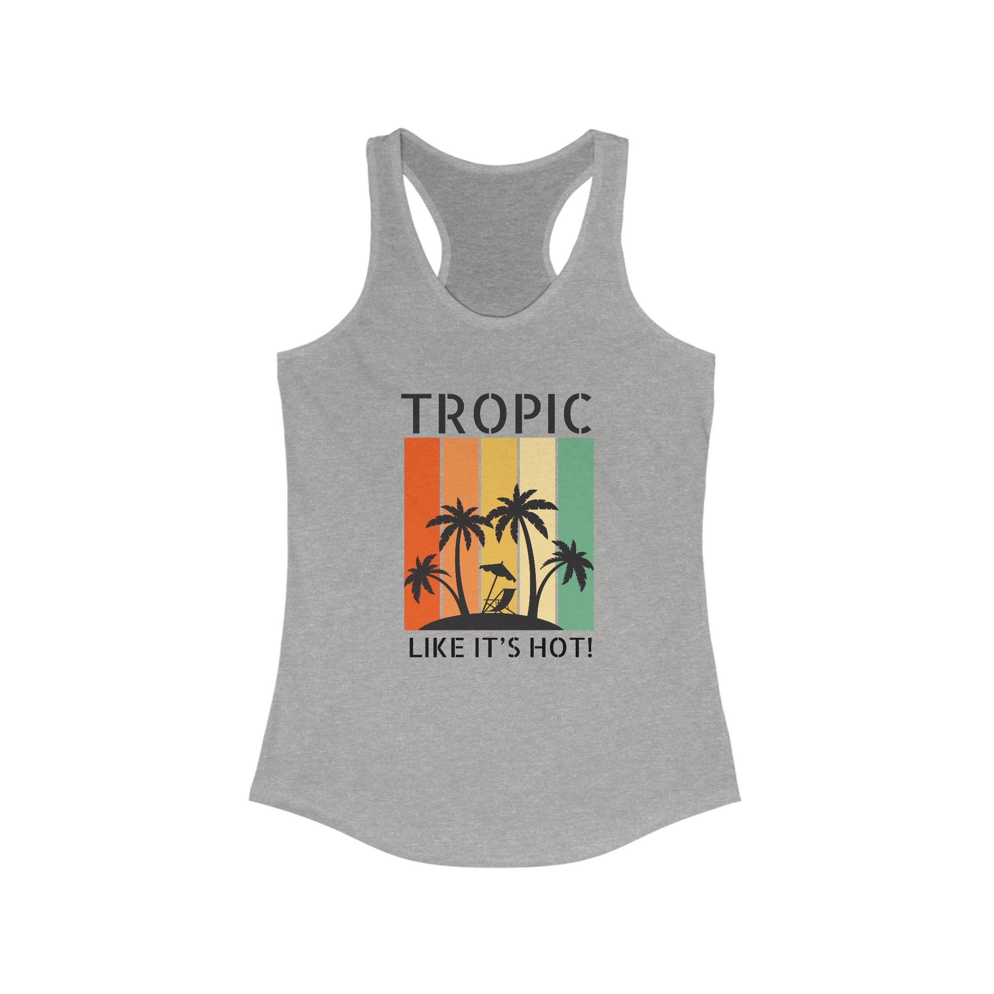 Tropic Panels Racerback Tank - Rainbow Sunset